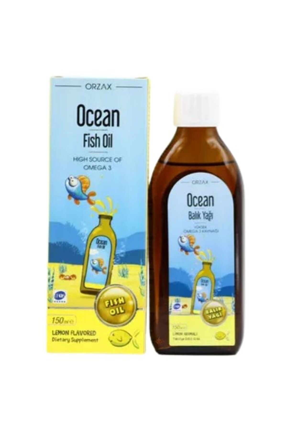 Orzax Ocean Omega 3 Limonlu Şurup 150ML