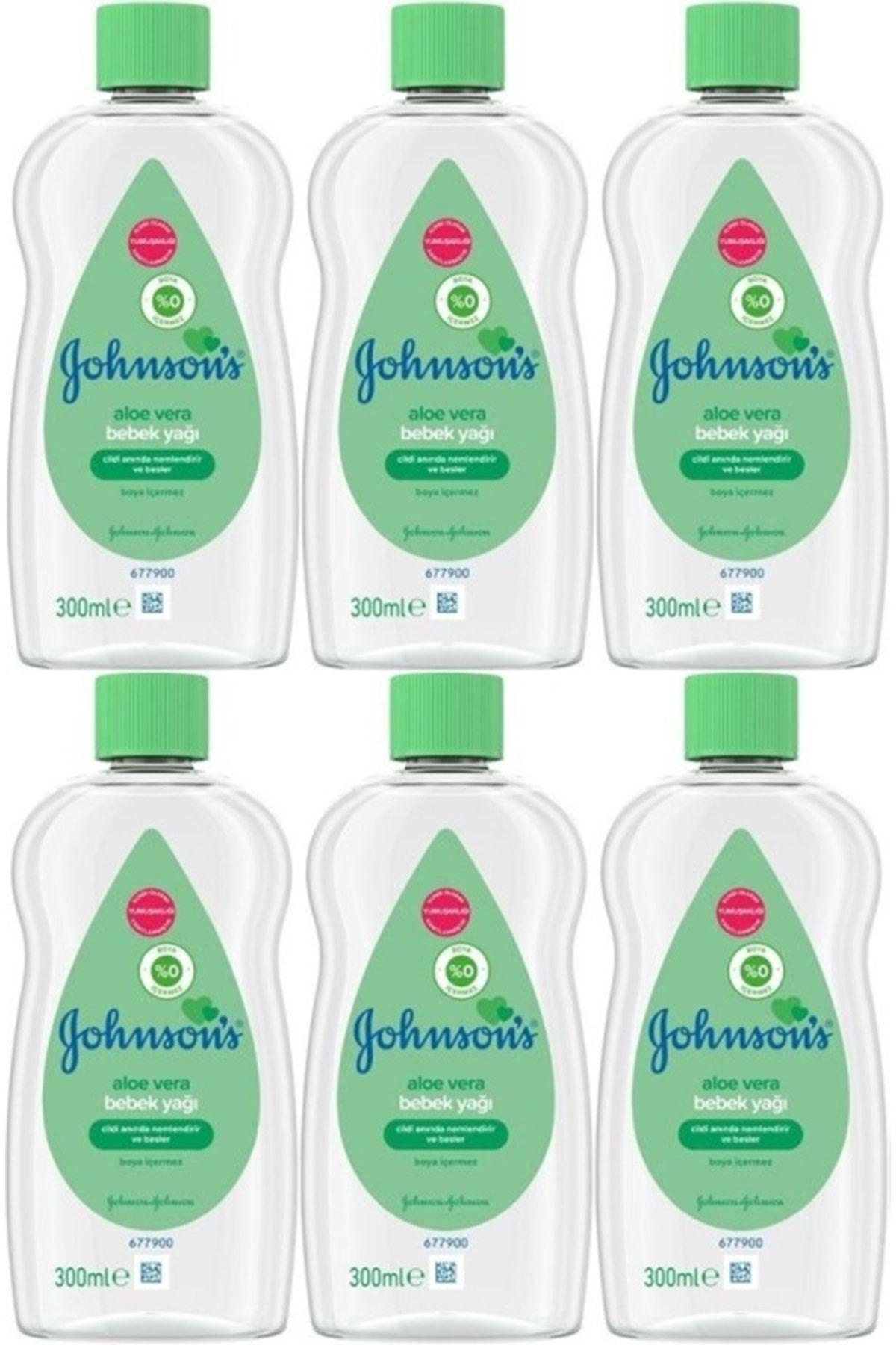 Johnson's Johnsons Baby Bebek Yağı 300ML Aleo Vera (6 Lı Set)