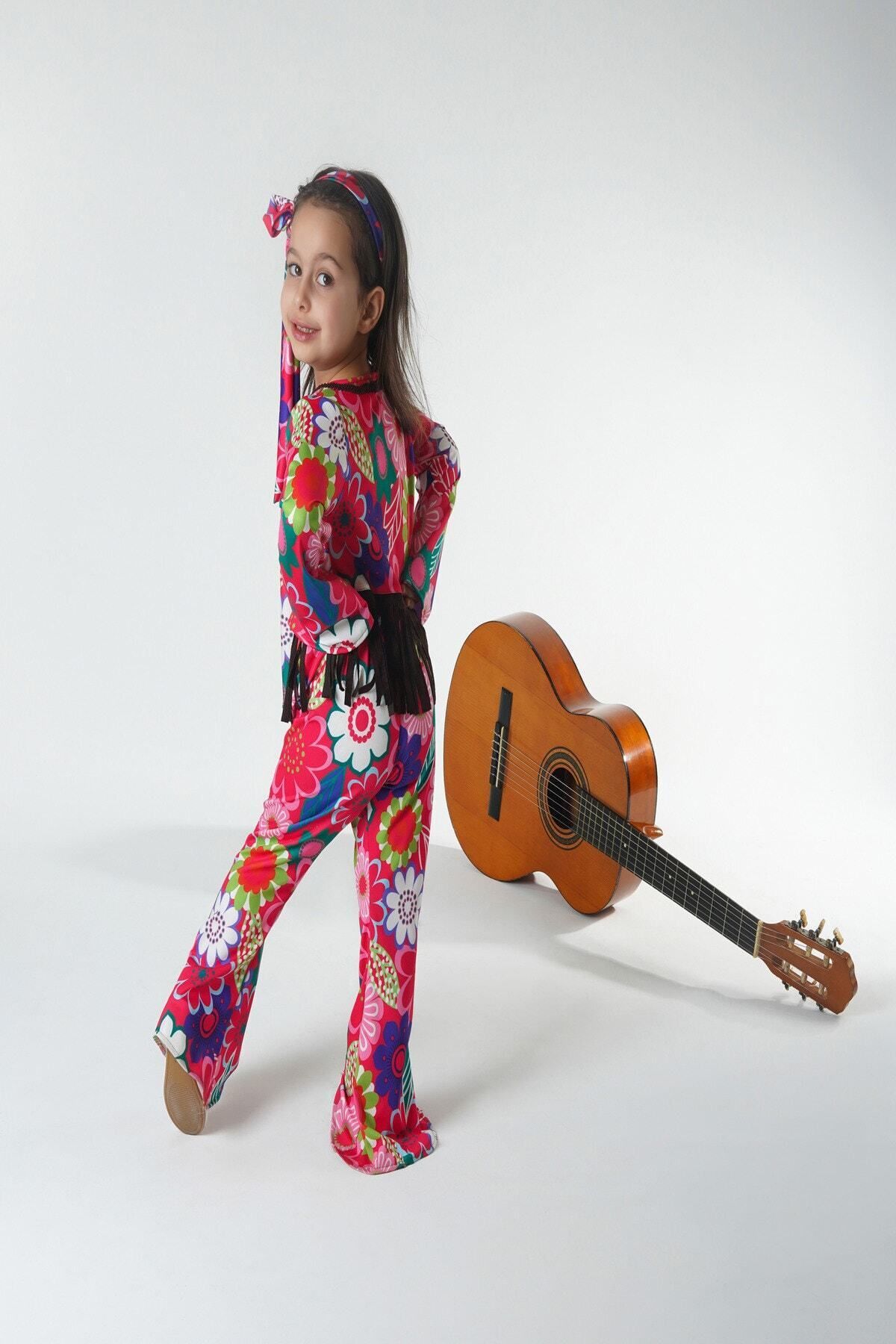 Beşik Kostüm-90s Hippie Girl's Costume 3