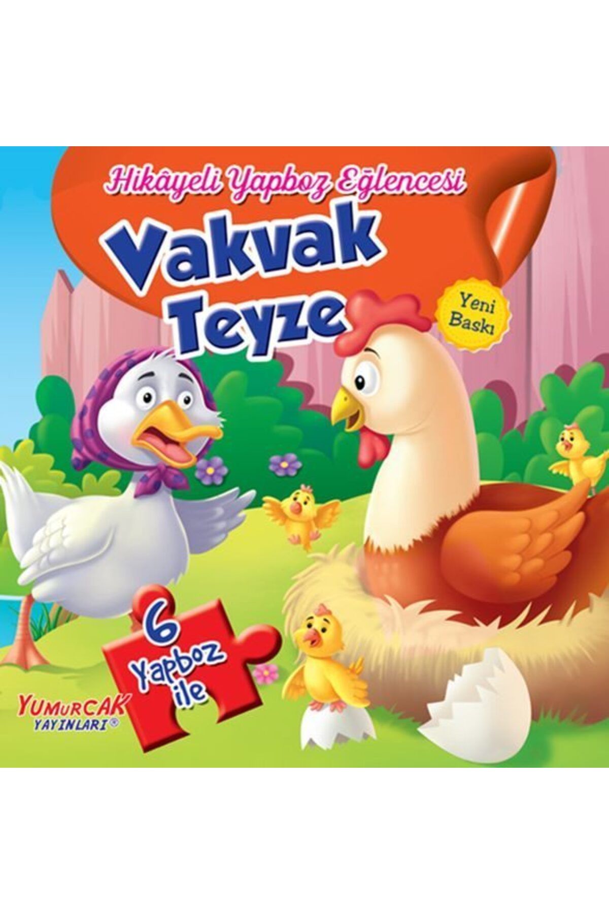 Yumurcak Yayınları Vakvak Teyze Hikayeli Yapboz Eğlencesi 6 Yapboz İle