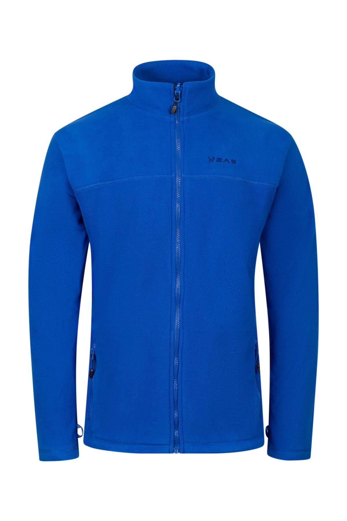 2AS-Chestert Men's Thin Fleece Sweatshirt Blue - Full Zip 1