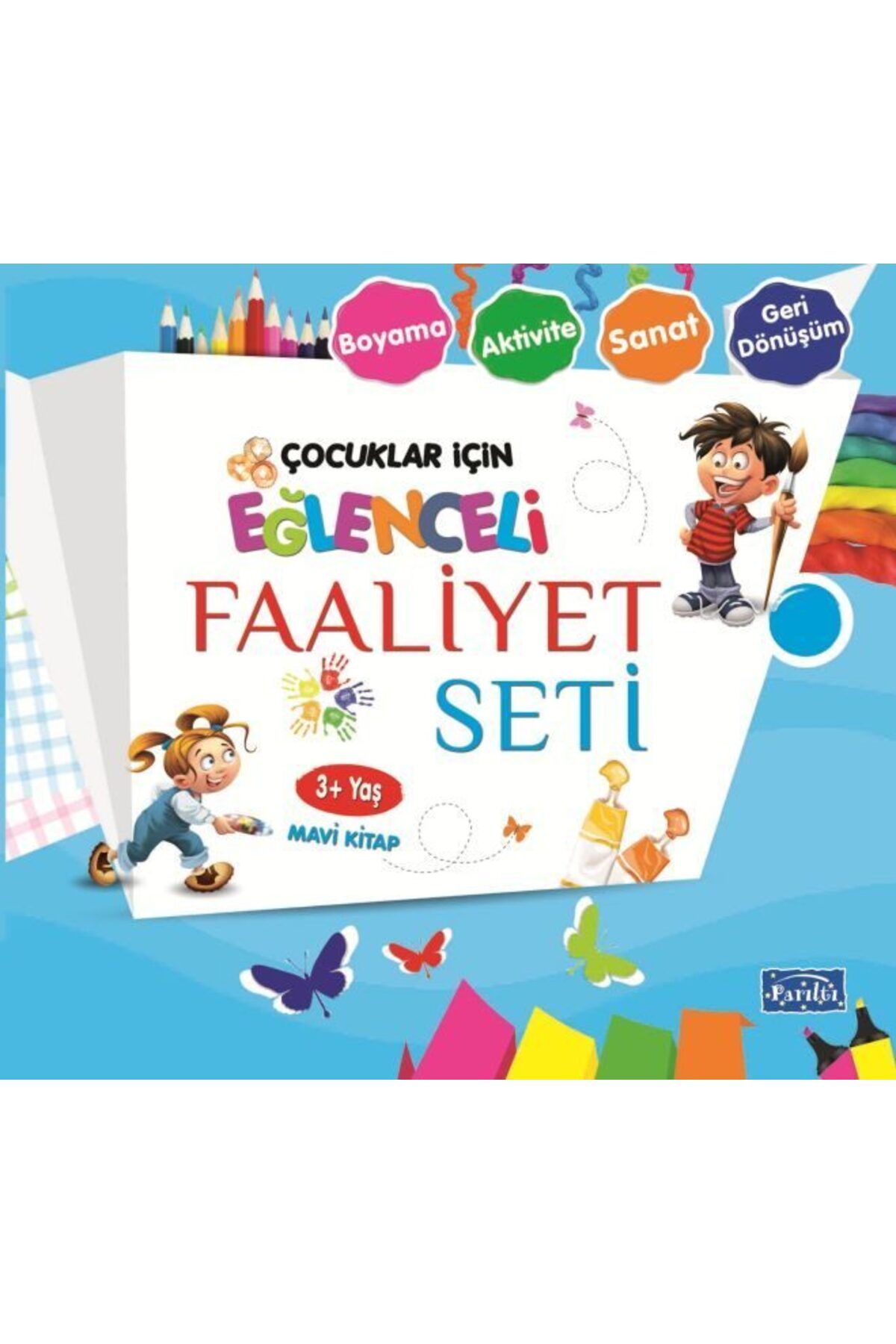 Parıltı Yayınları Eğlenceli Faaliyet Seti Mavi Kitap 3 Yaş