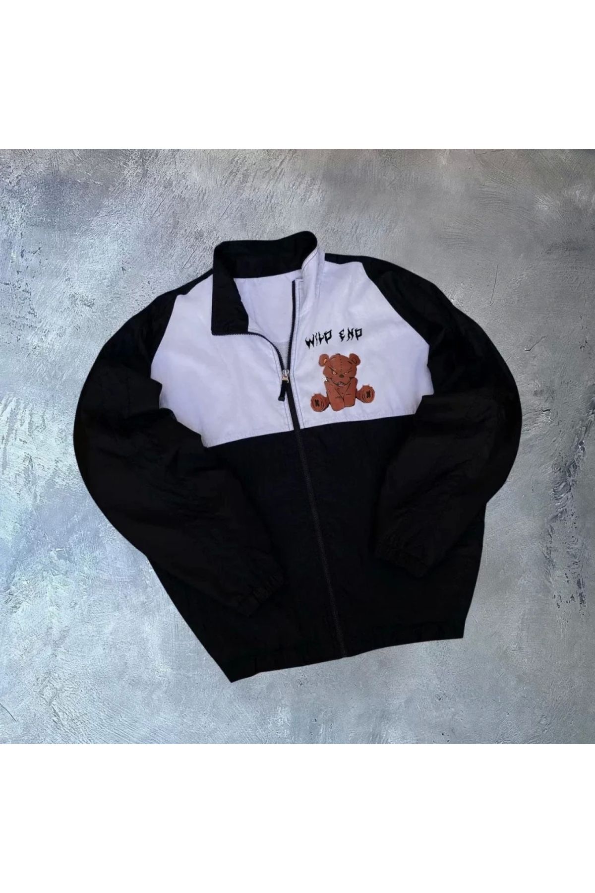 Narnuga Unisex Uzun Kollu Paraşüt Kumaş Rüzgarlik