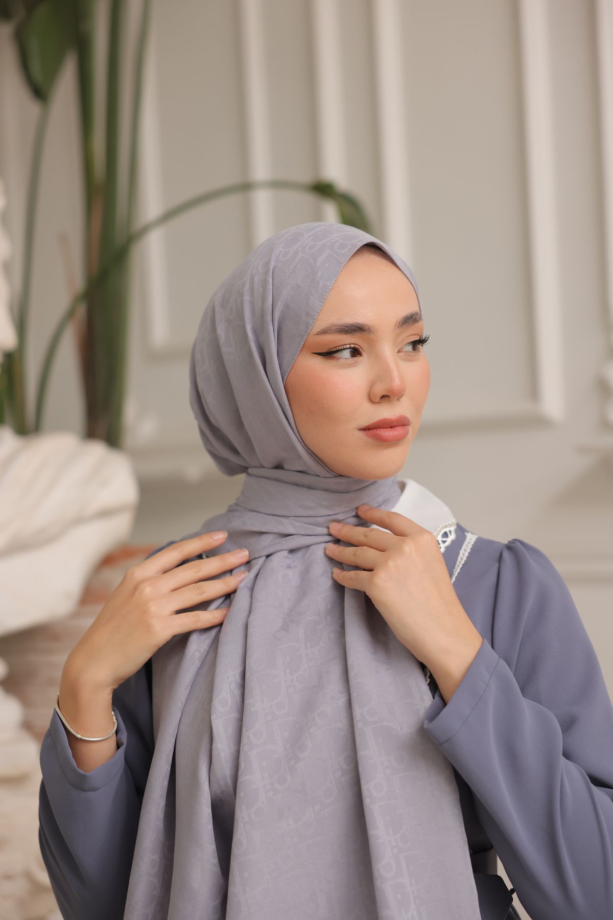QASSA SHAL-Silver Gray (D Pattern) 3