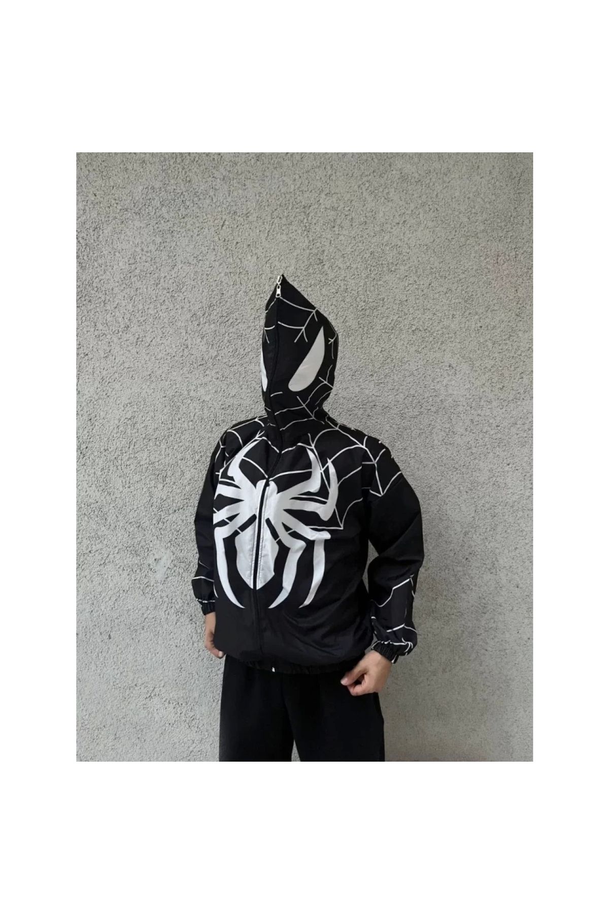 Narnuga Unisex Uzun Kollu Kapşonlu Rüzgarlik