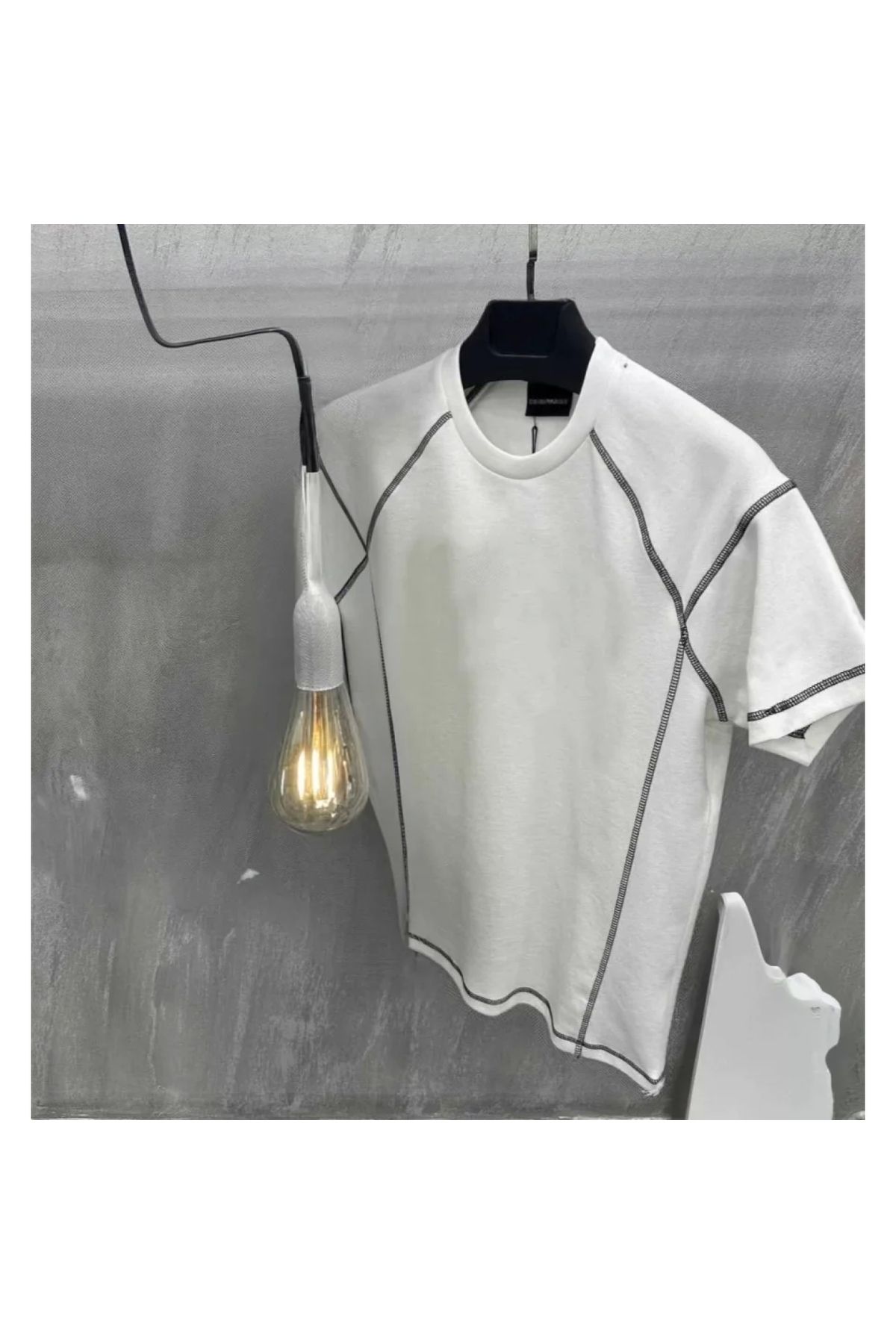 Marsilyan Unisex Karoyaka Dikişli Oversize TShirt