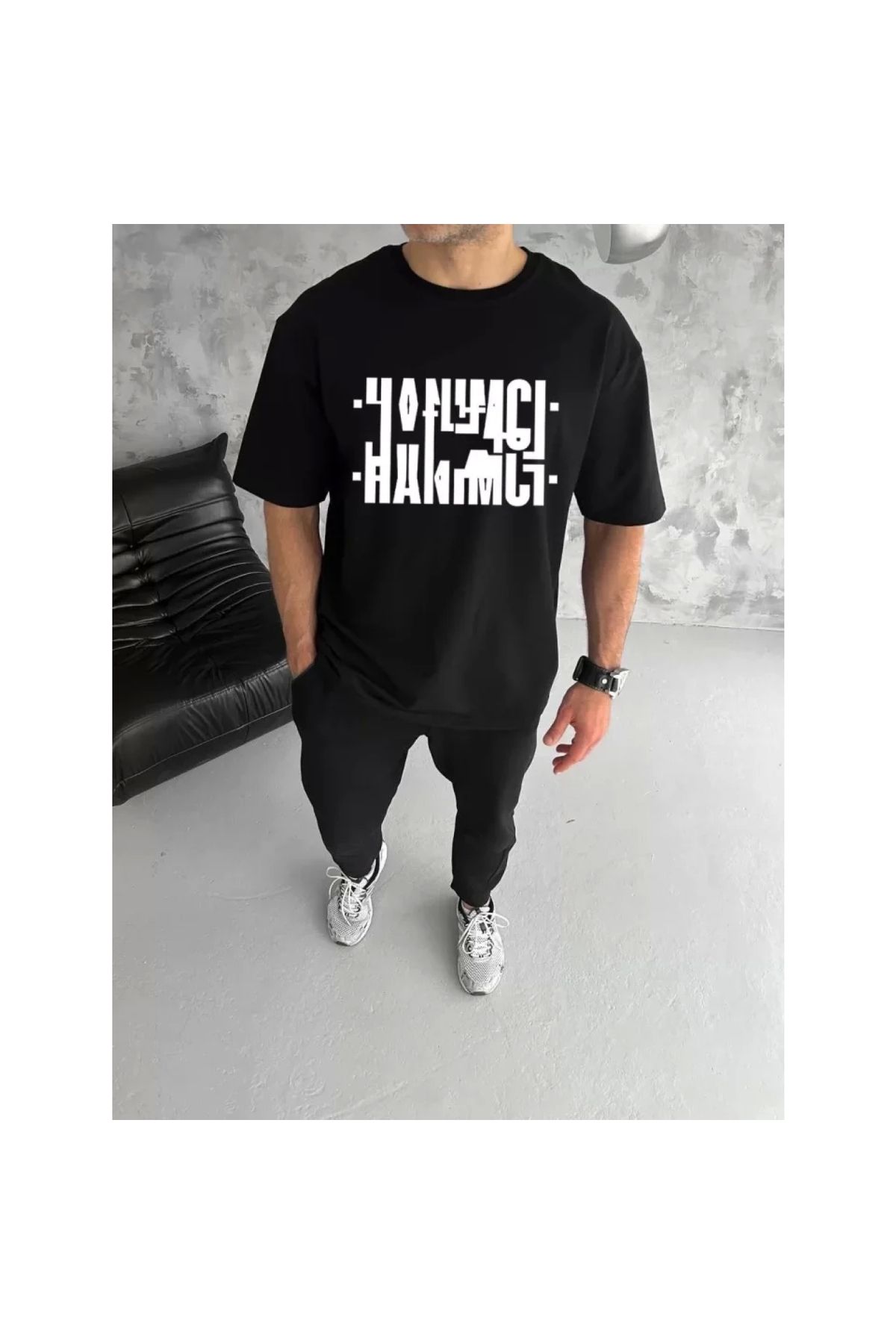 Marsilyan Unisex Bisiklet Yaka Katlanan Baskılı TShirt