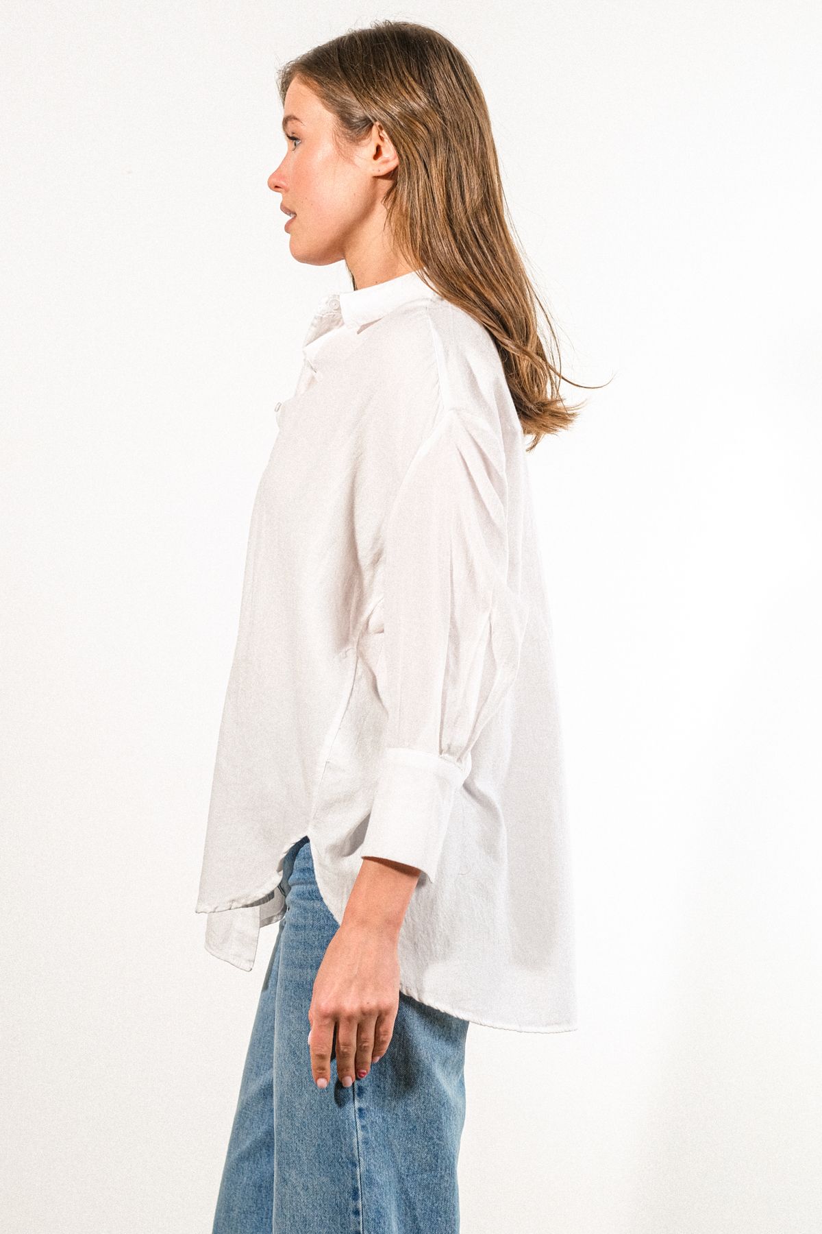 GÖMLEX-Linen Fabric Classic Women's Shirt 4