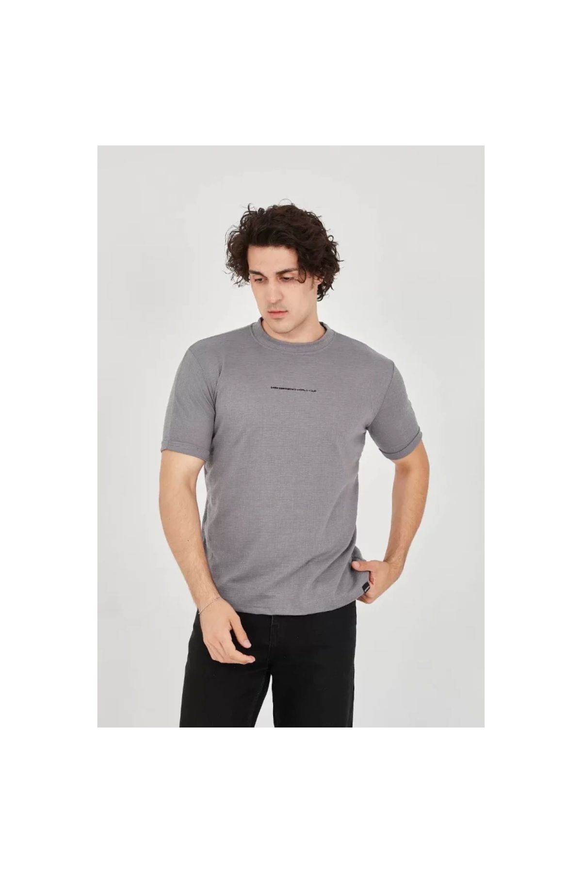 Narnuga Unisex Jakar Kumaş Slim Fit TShirt