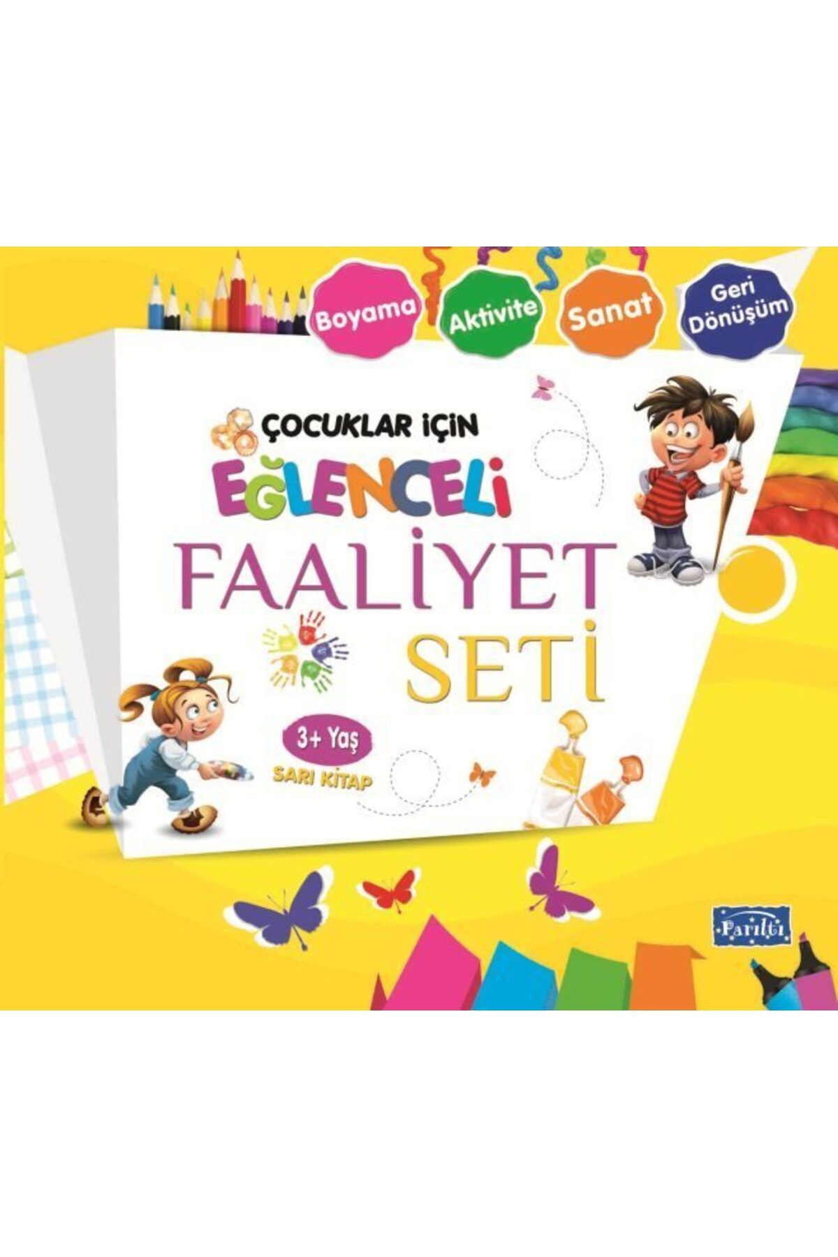 Parıltı Yayınları Eğlenceli Faaliyet Seti Sarı Kitap 3 Yaş