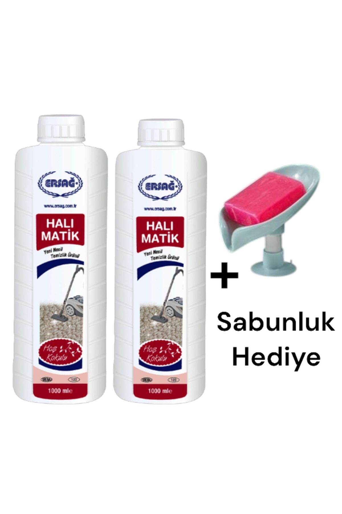 Ersağ Halı Matik 1000 ML (2 ADET) + ( Sabunluk ) 123-15