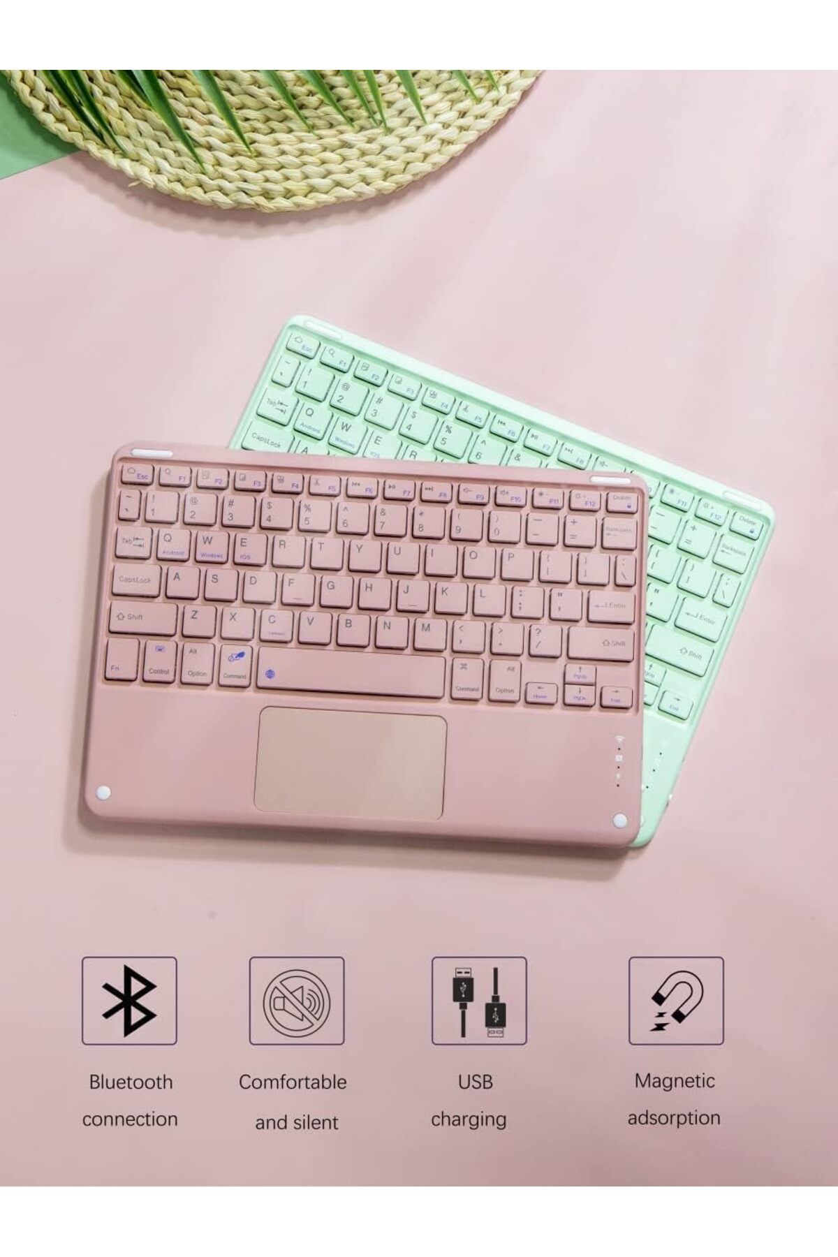 erorex-Fegishilly Arabic and English Keyboard Case with Mouse, Compatible with Galaxy Tab S7+/ Tab S7 Plus 6
