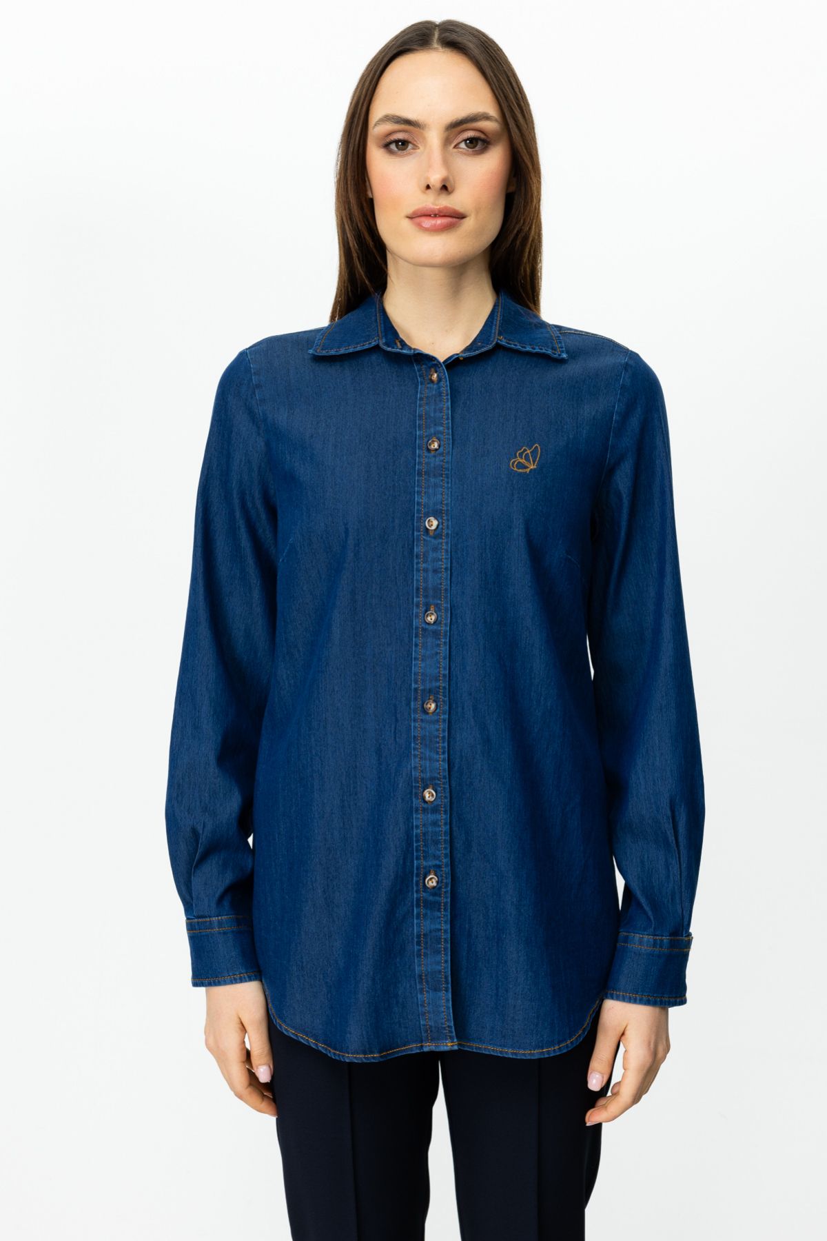 Ekol-Butterfly Embroidered Shirt 1