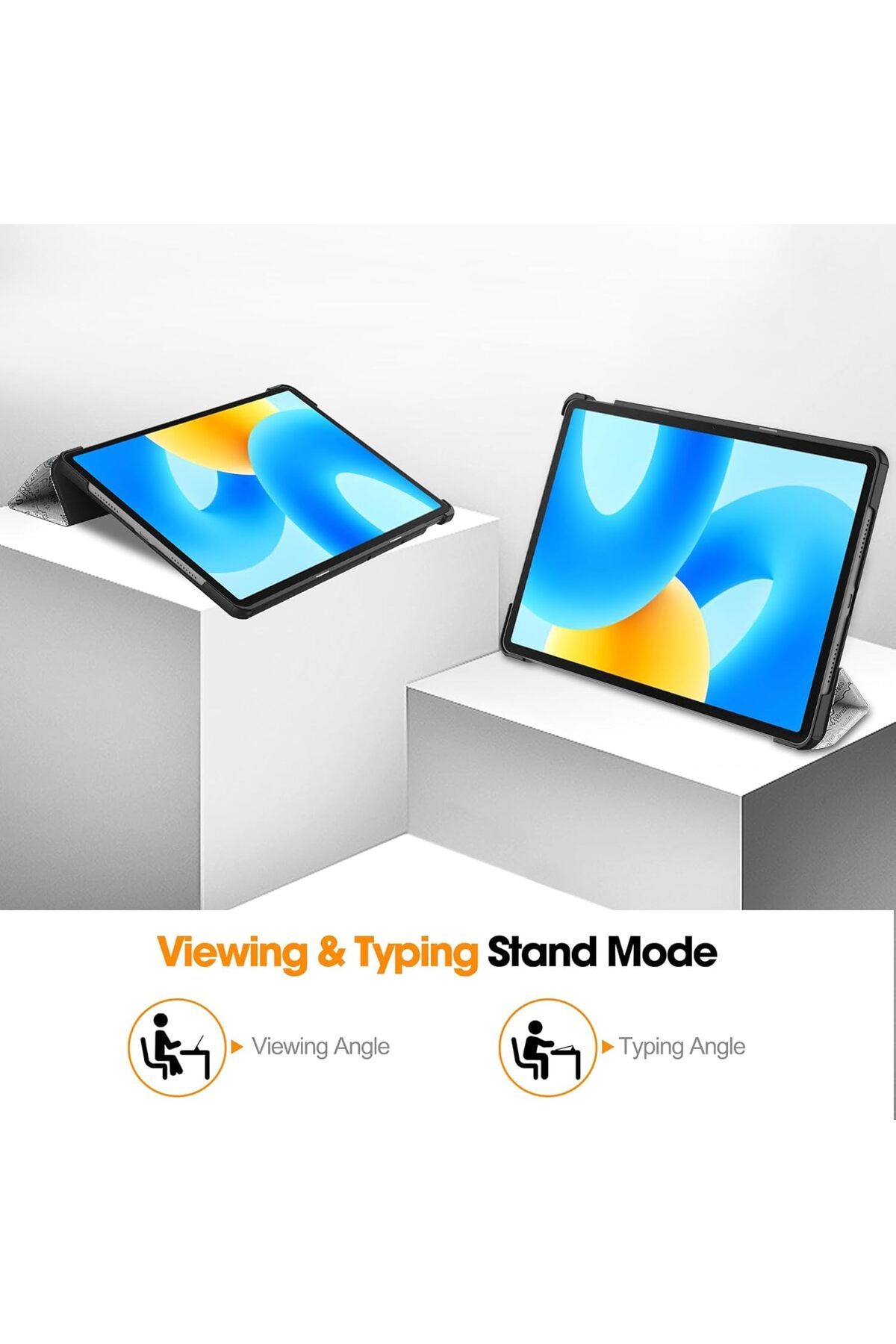 erorex-حافظة eWINNER متوافقة مع جهاز Huawei Pad Slim Tri-Fold Stand الذكي اللوحي/زوايا مشاهدة متعددة 5