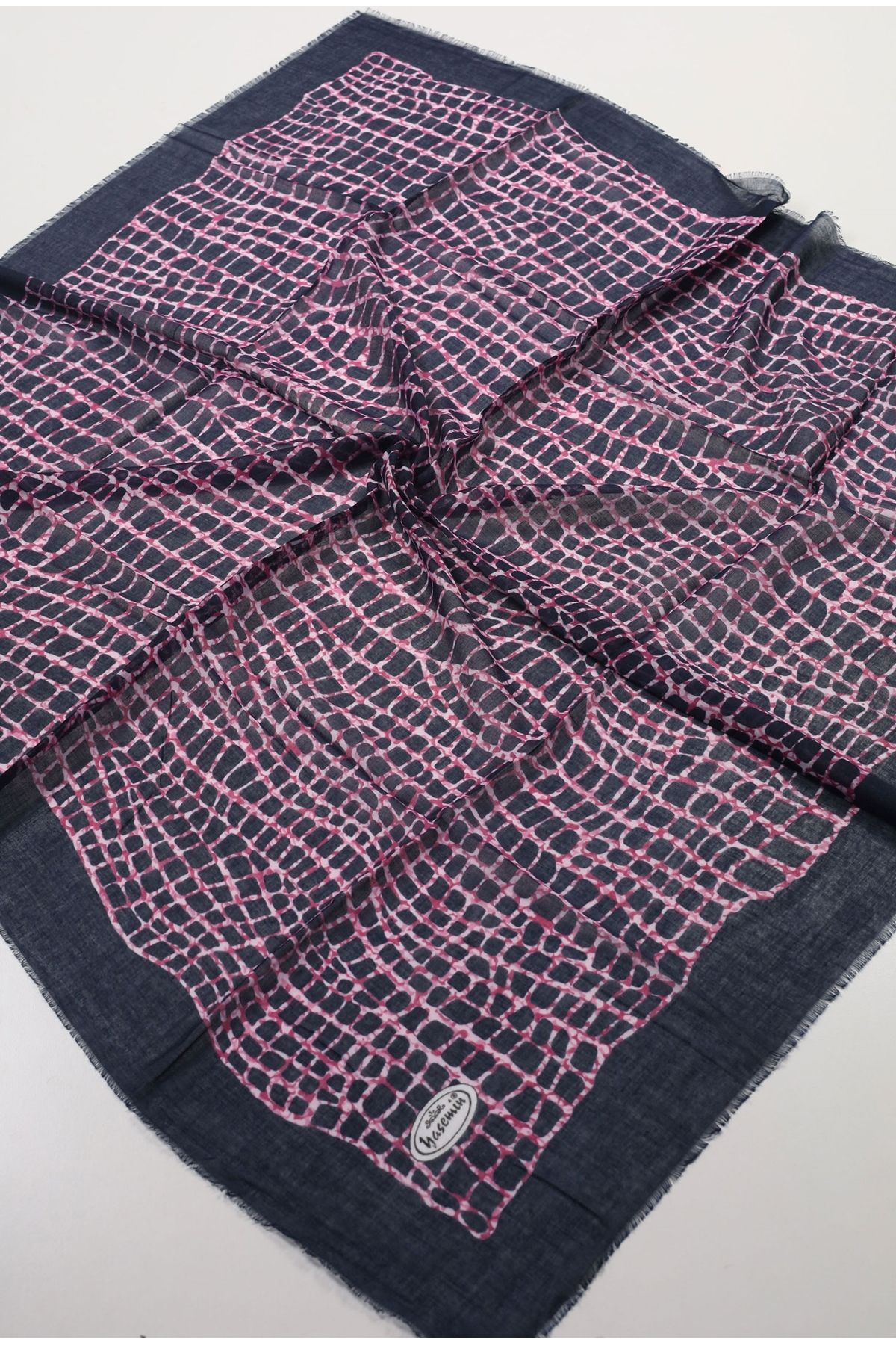 YASEMİN-Jasmine Silk Patterned Disassembly Cheesecloth - Pattern-02 - Color-02 1