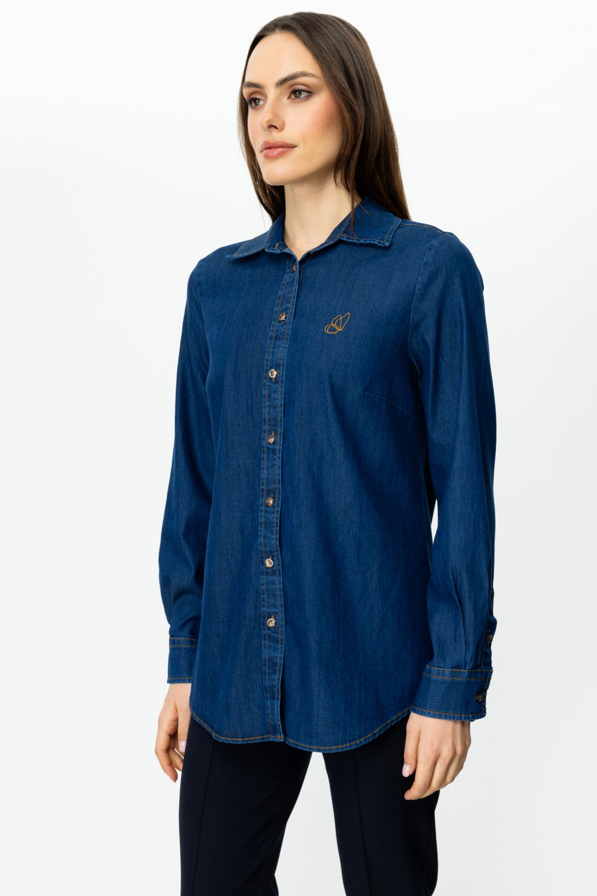 Ekol-Butterfly Embroidered Shirt 2