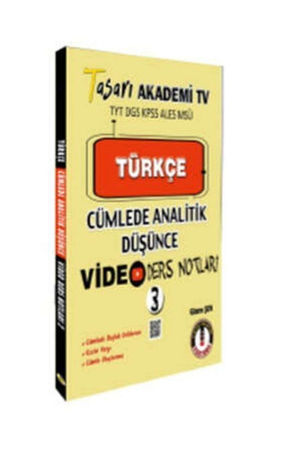 Destek Yayınları Tasarı Türkçe Cümlede Analitik Video Ders Notları 3