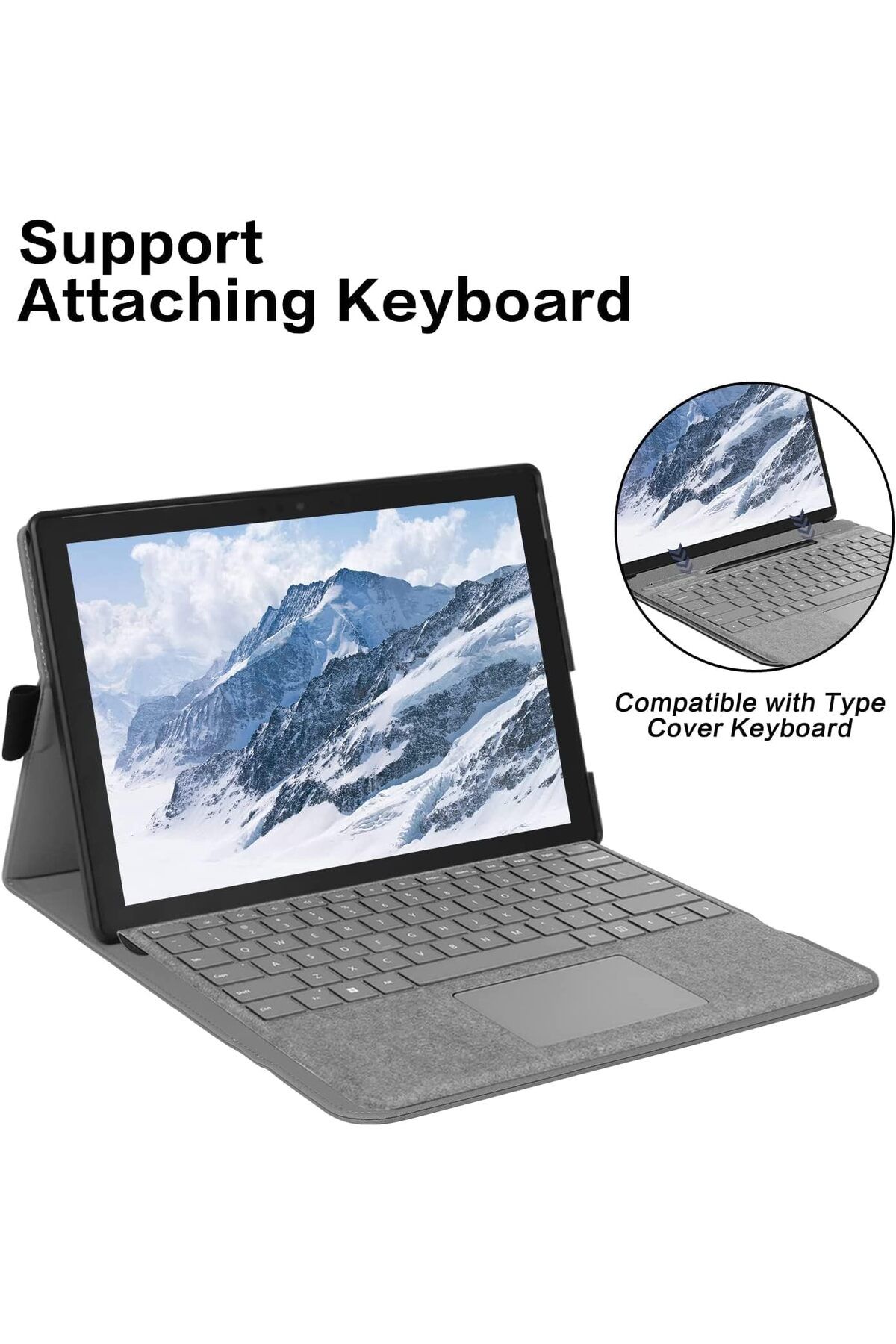 erorex-جراب SYOSI Slim Shell Cover للكمبيوتر اللوحي، جراب متوافق مع Surface Pro 7 Plus/Pro 7/Pro 6/Pro 5/Pro 6