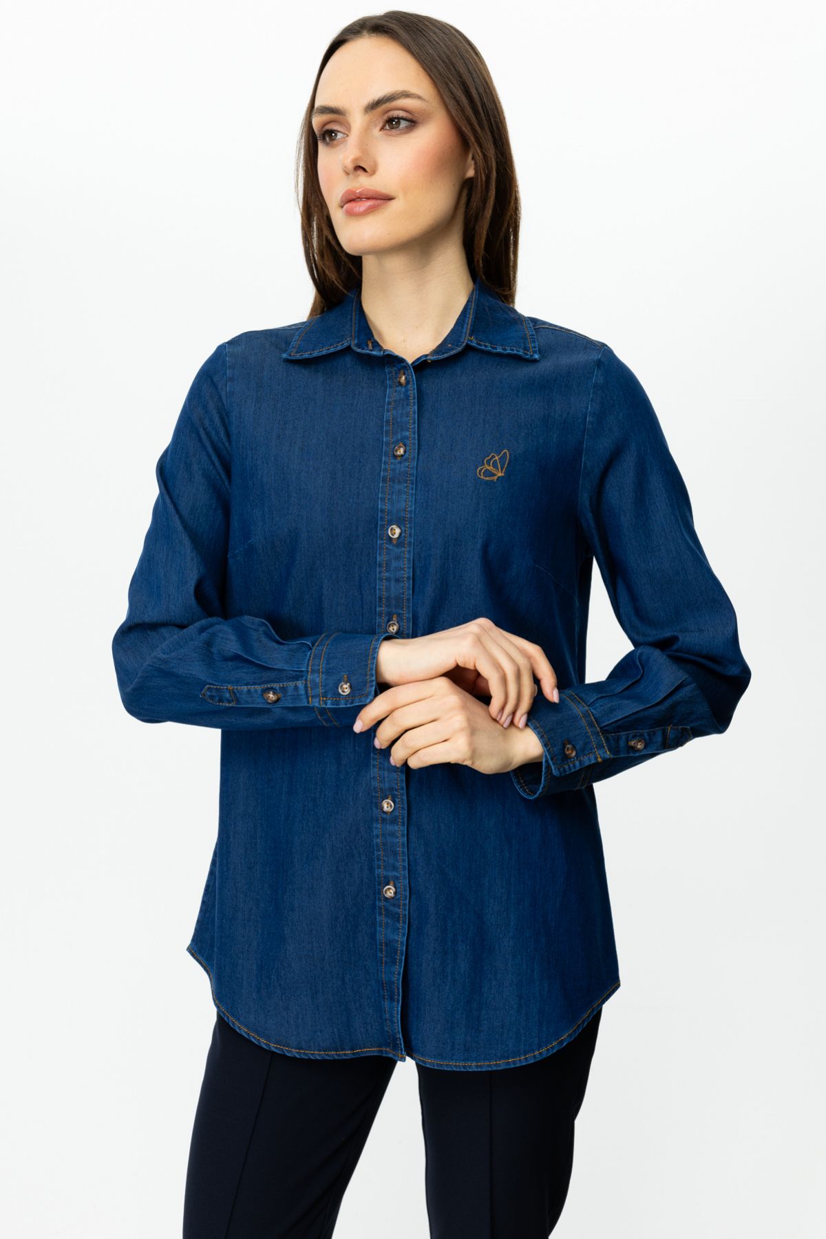 Ekol-Butterfly Embroidered Shirt 3