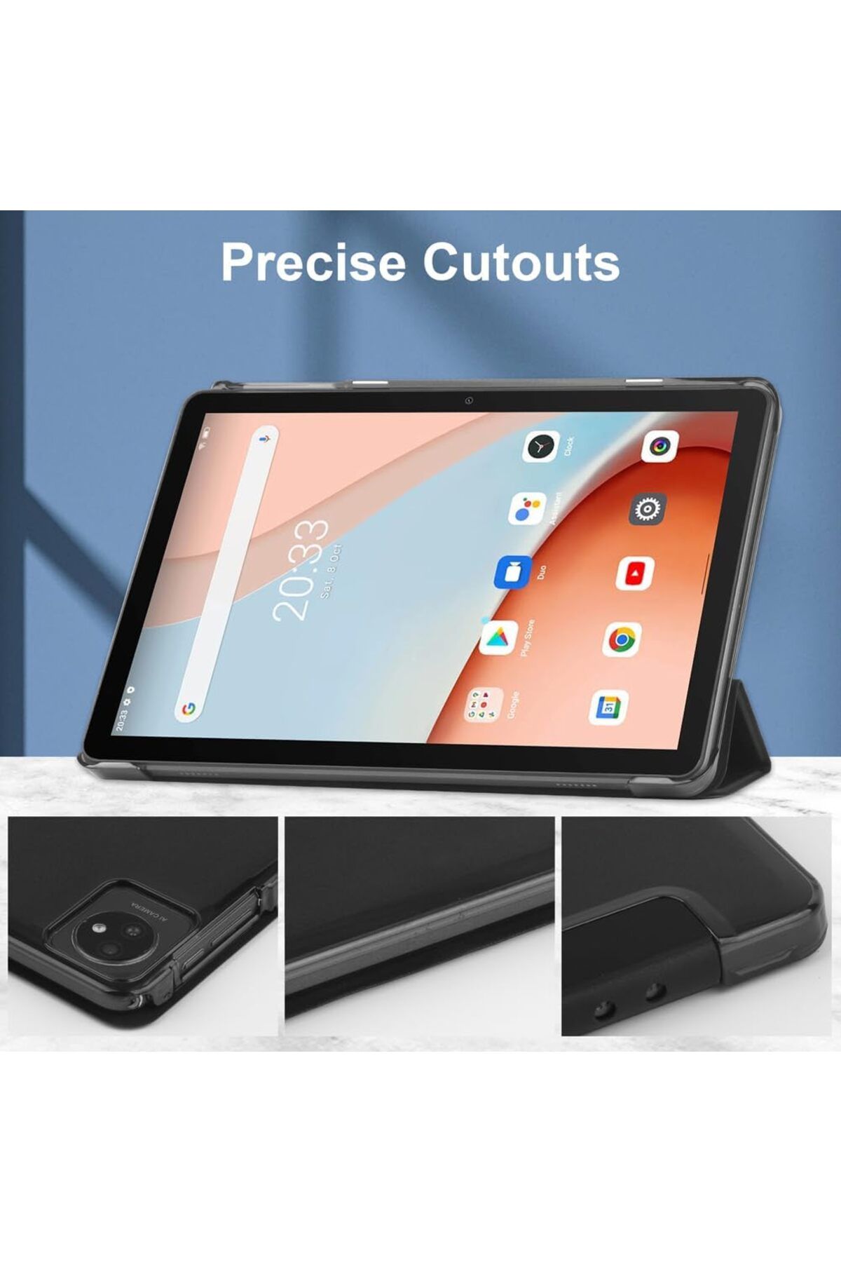 erorex-جراب Kepuch Custer لجهاز Blackview Tab 70 wifi، Tab 8 wifi، Tab 7 wifi 10.1"، جلد PU فائق النحافة 4