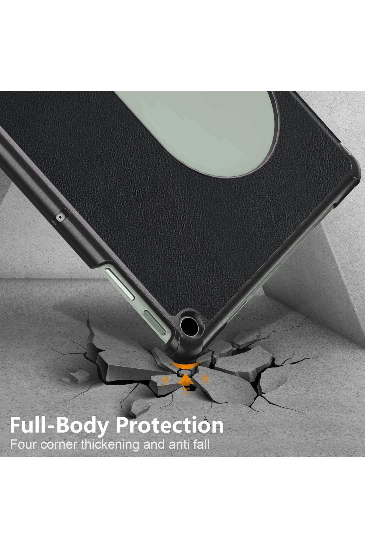 erorex-QINOUK Case for Google Pixel Tablet, [Stand Feature] Ultra Thin Smart Cover with Auto Sleep Wake, PU 5