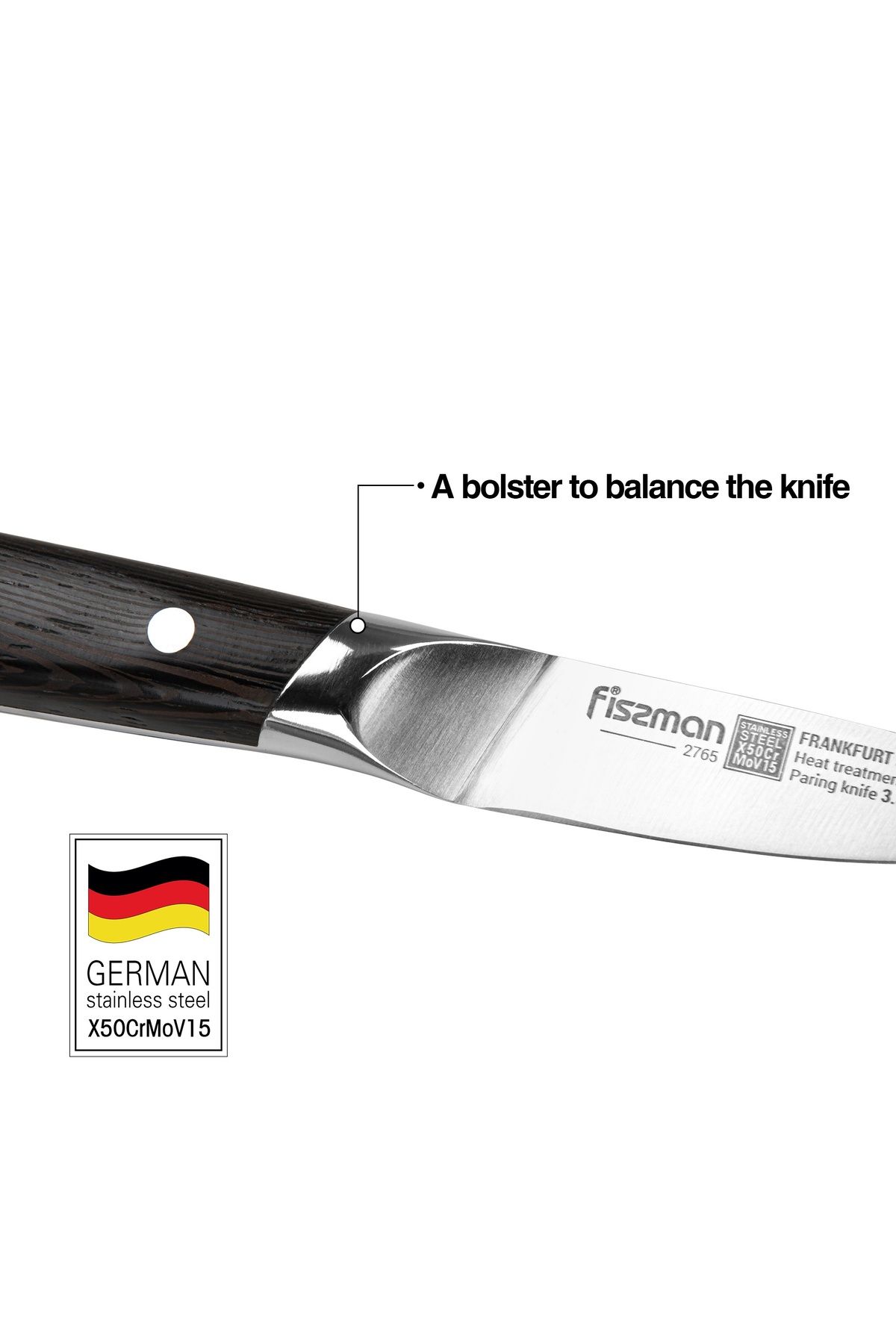 Fissman-3.5" Paring Knife Frankfruit Sturdy And Elegant Handle, Minimalist Design with Sharp Blade 3