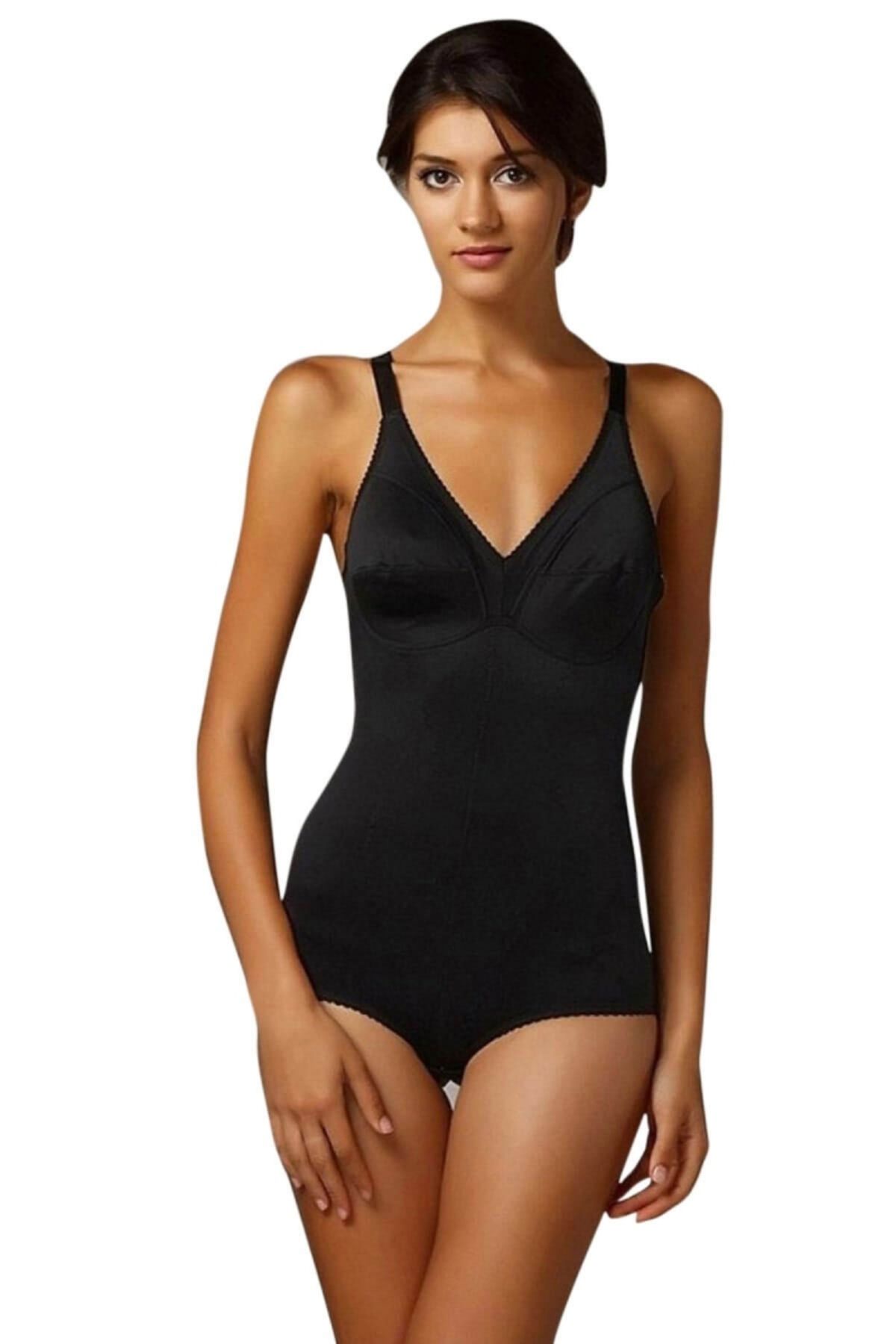 SheyMa Giyim SheyMa stl Üst Beden Toparlayıcı Kalın Askılı Body Korse 5204