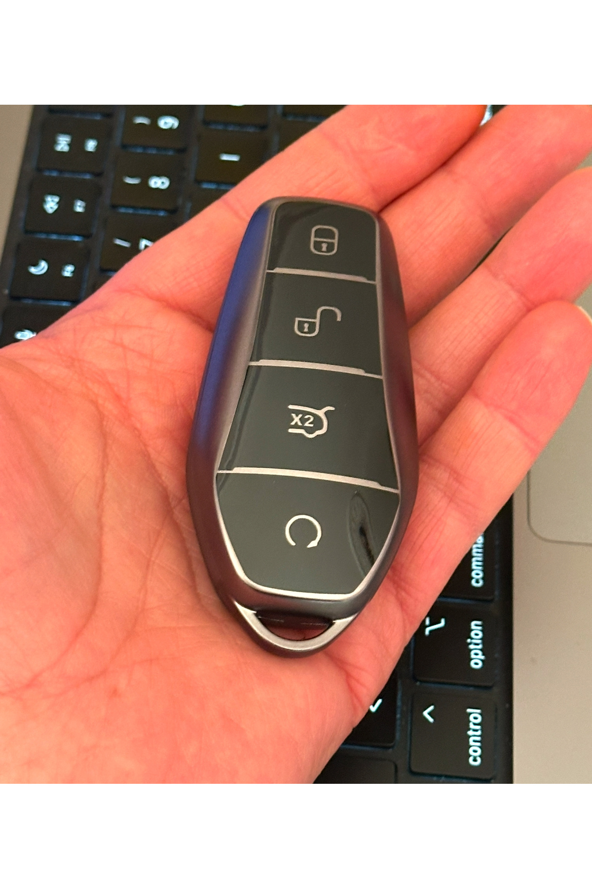 emii auto spare parts Byd Atto 3 Seal U Anahtar Kılıfı Duman Gri