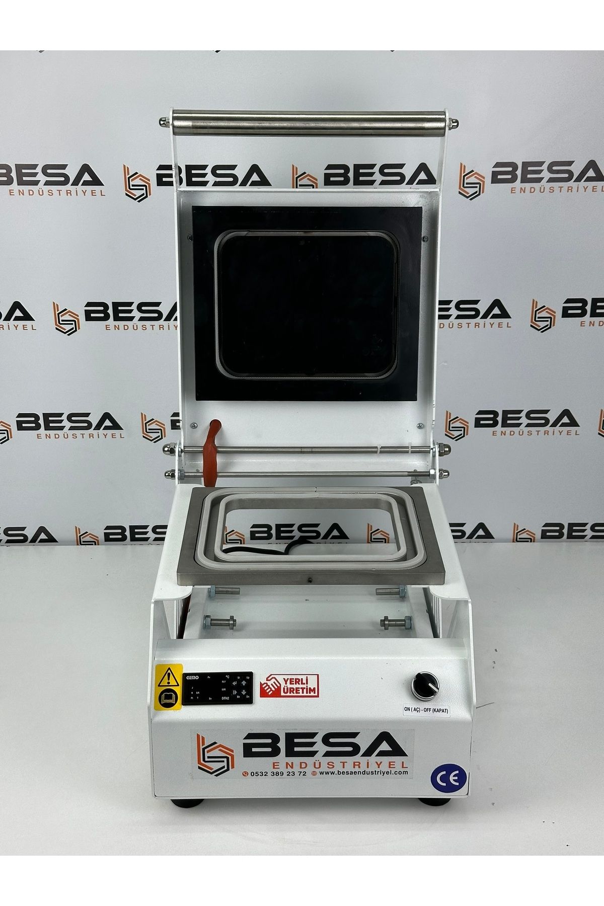 BesaEndüstriyel Tek Bölmeli Tabak Ve Kase Kapatma Makinesi