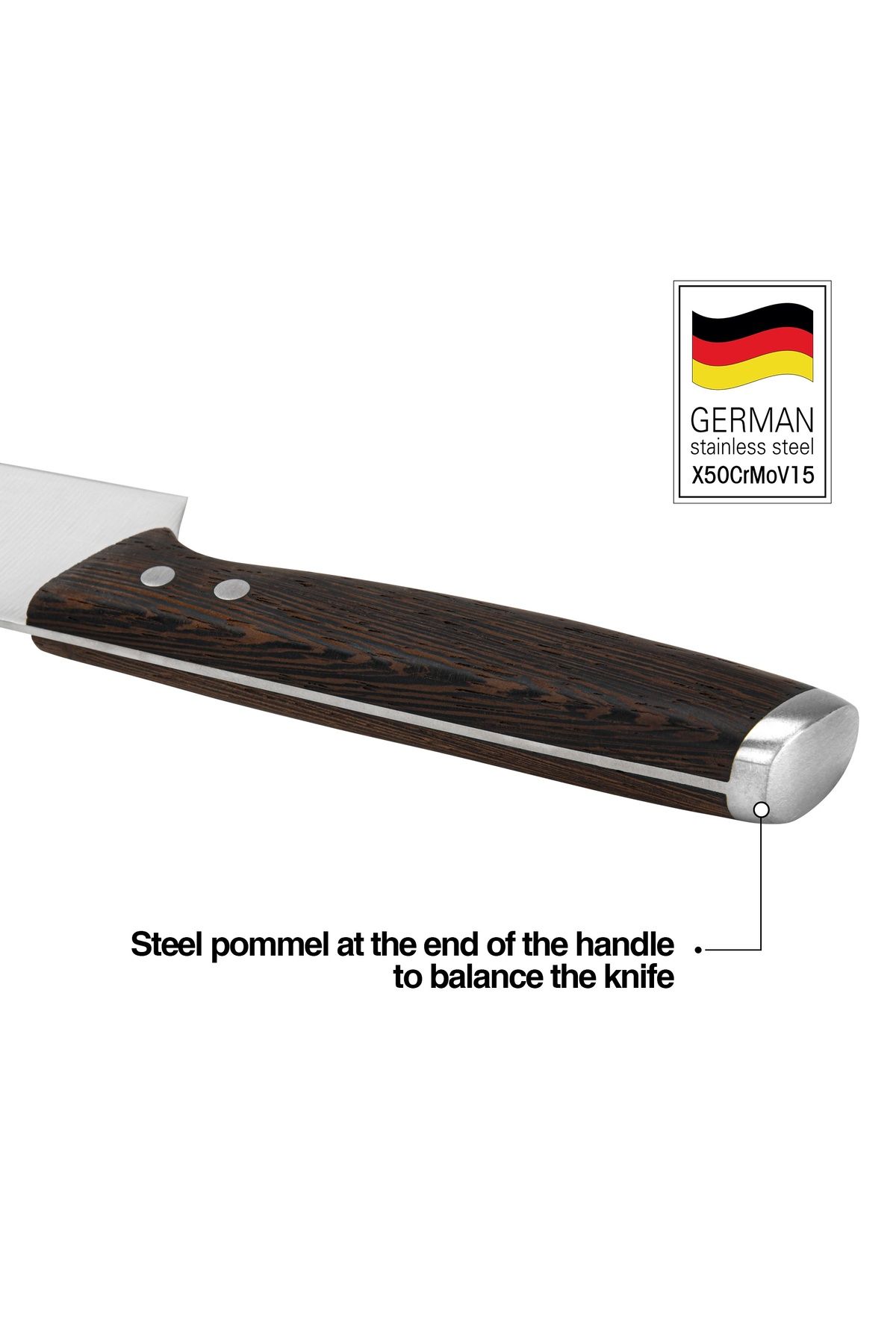 Fissman-8'' Chef's Knife Ferdinand Series, with Sharp Blade and Sturdy Non Slip Handle 3