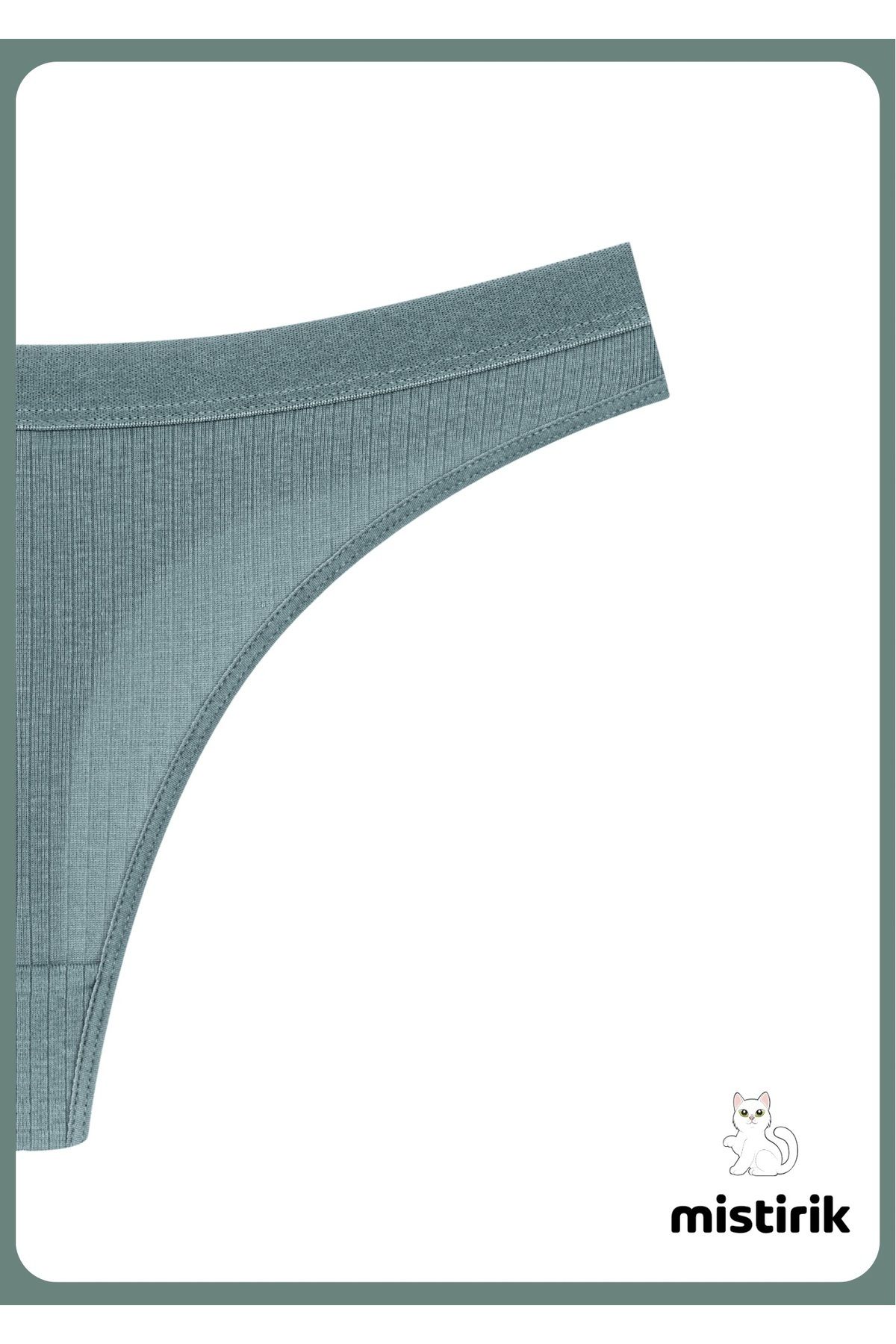 MİSTİRİK-Paulo Model Flexible and Soft Corded String Μοντέλο Αθλητικά Σλιπ Νερό Πράσινο Χρώμα 2