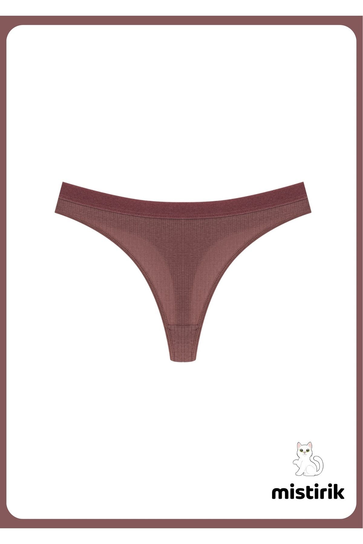 MİSTİRİK-Paulo Model Flexible and Soft Corded String Μοντέλο Αθλητικά Σλιπ Χρώμα δαμάσκηνου 1