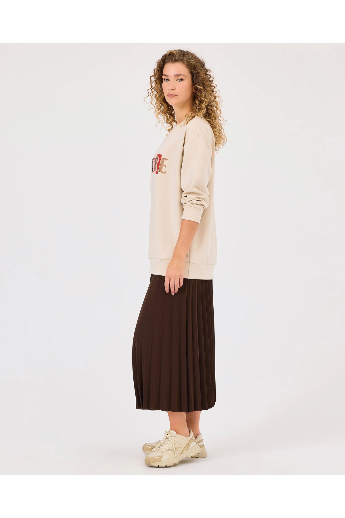 SCL-Text Printed Long Sleeve Sweatshirt 5