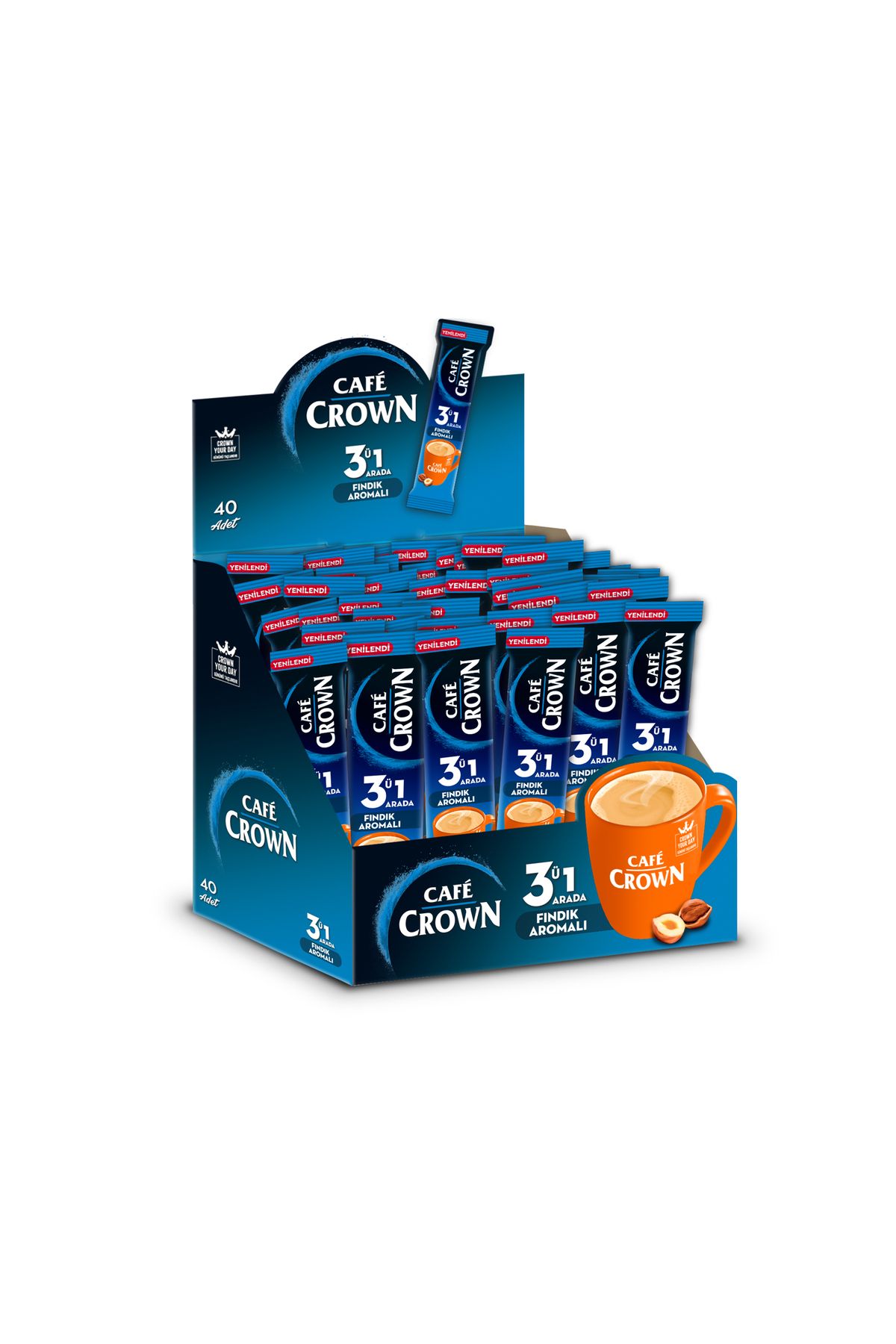 Cafe Crown-3 in 1 Nuts 18 Gr X 40 Pieces 1