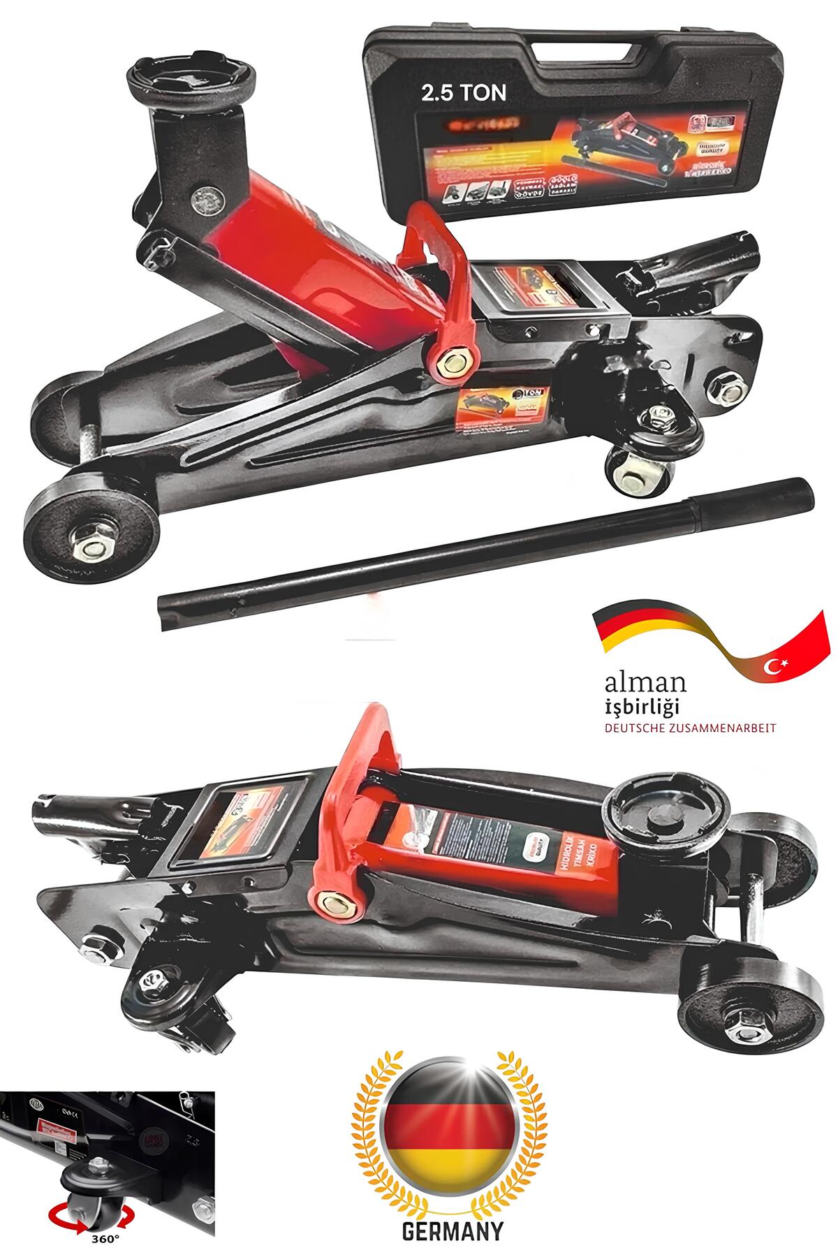 SCHUTZENGER Alman 2.5 Ton Timsah Kriko Hidrorex 2.5 Ton Araba