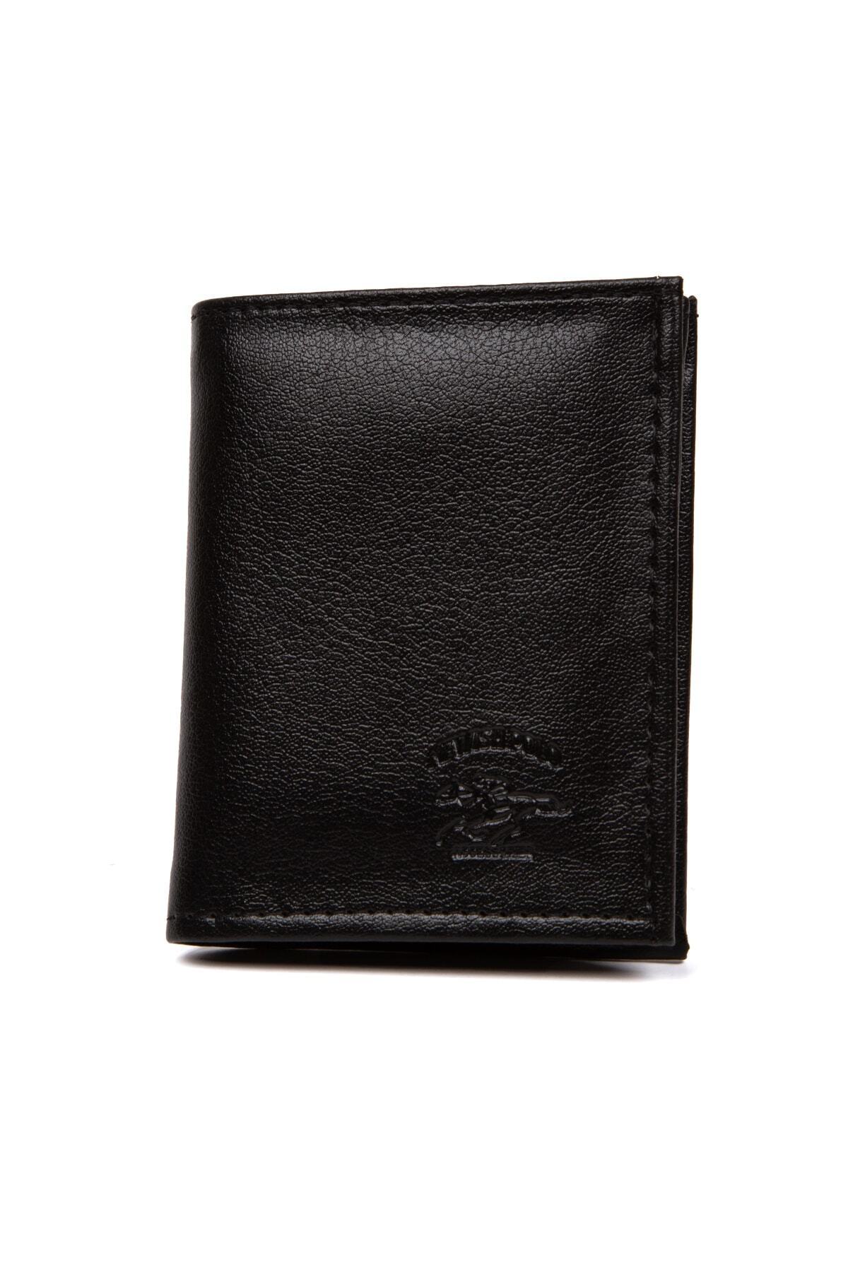 Newish  Deri Siyah Renk Cüzdan, Bozuk Para Hazneli Kart Bölmeli Erkek Cüzdan, Çok Bölmeli, Günlük - Görsel 4