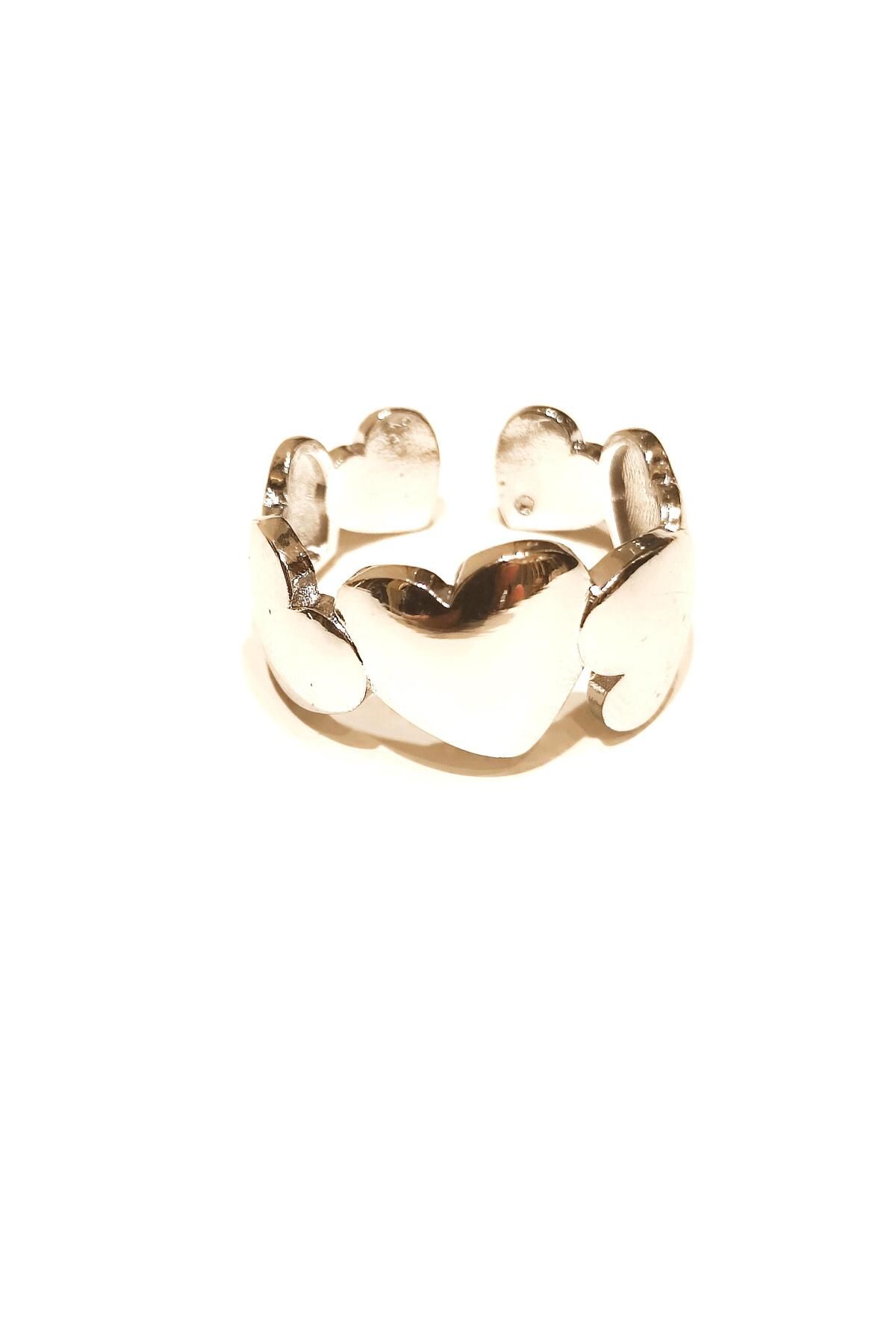 Nish&Chic-Adjustable Ring with Heart 1