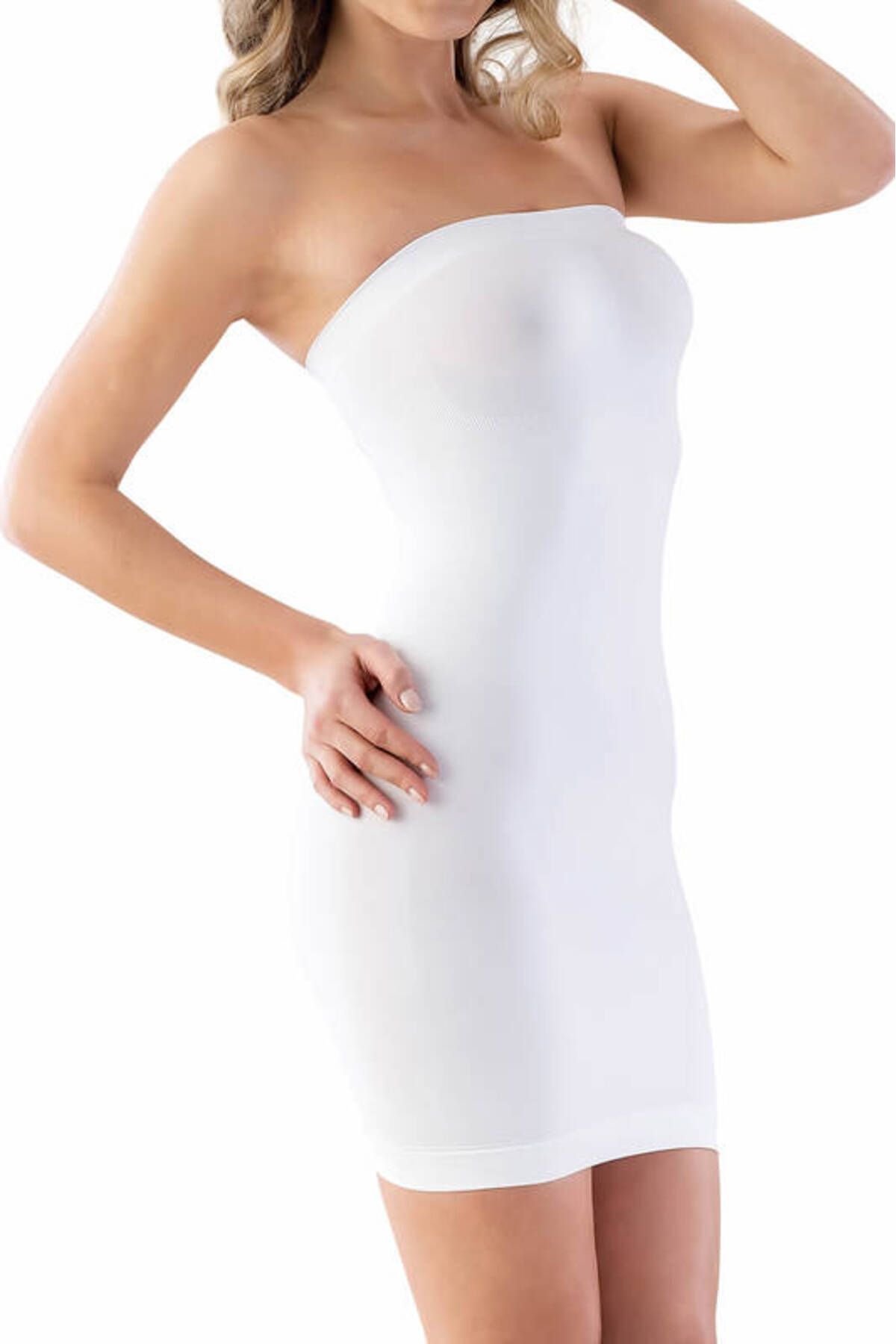 SheyMa Giyim SheyMa stl Emay Elbise Altı Straplez Korse 5065