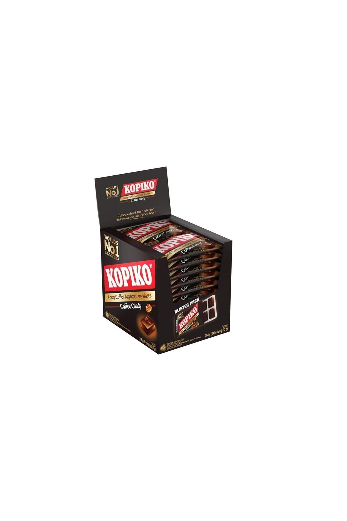 Kopiko Coffee Kahveli Şeker Candy Blister Pack 32 gr 24'lü PAKET