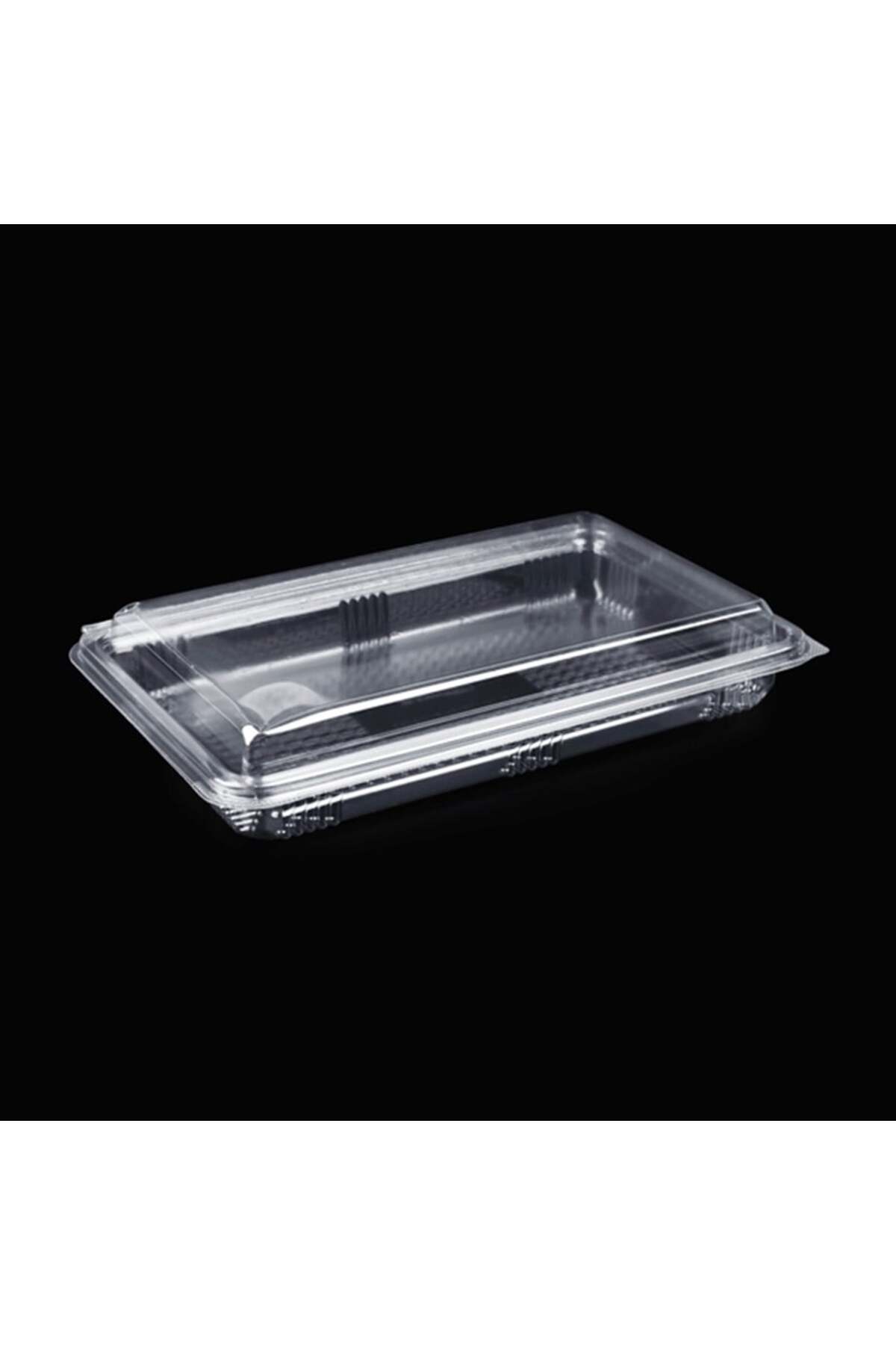 Plastik Sızdırmaz 500 gr Cc Şeffaf Baklava, Ekler, Çiğköfte Ve Sarma Kabı - 25 Adet — Koksal Pack — Ev Tüketim Malzemesi