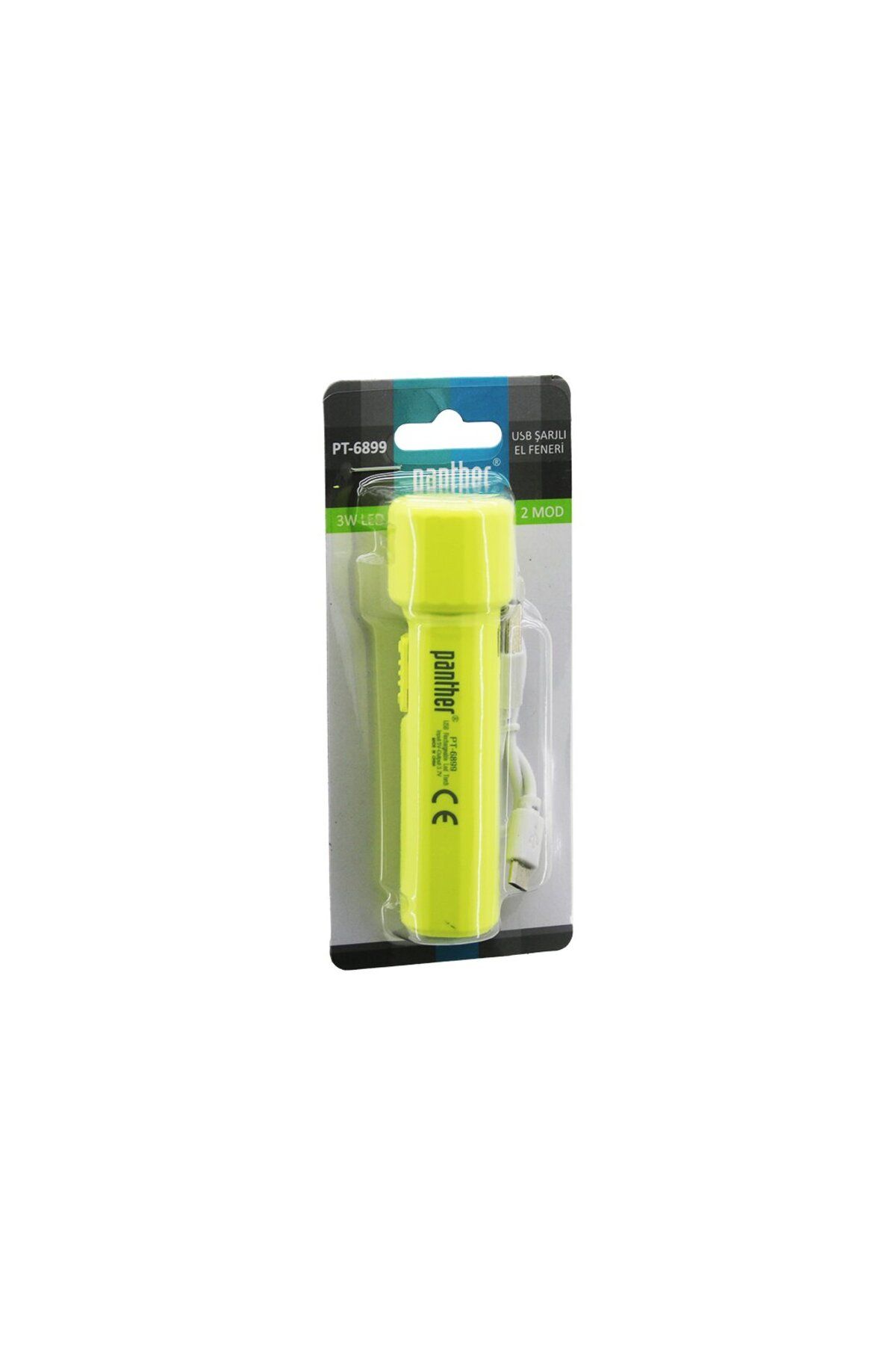 Albayrak 3W   USB ŞARJLI   MİNİ  EL FENERİ  2 MOD IŞIK - MAX: 500 LUMEN - 500 mAh PİL PT-6899 (5064)