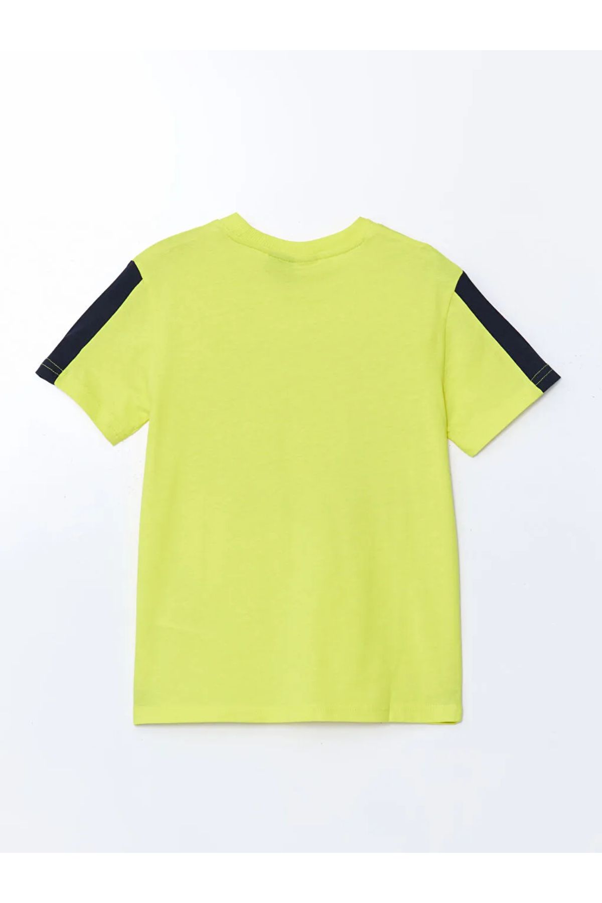 LC Waikiki-Lcw Kids Yellow Crew Neck Printed Boys T-Shirt t t 2