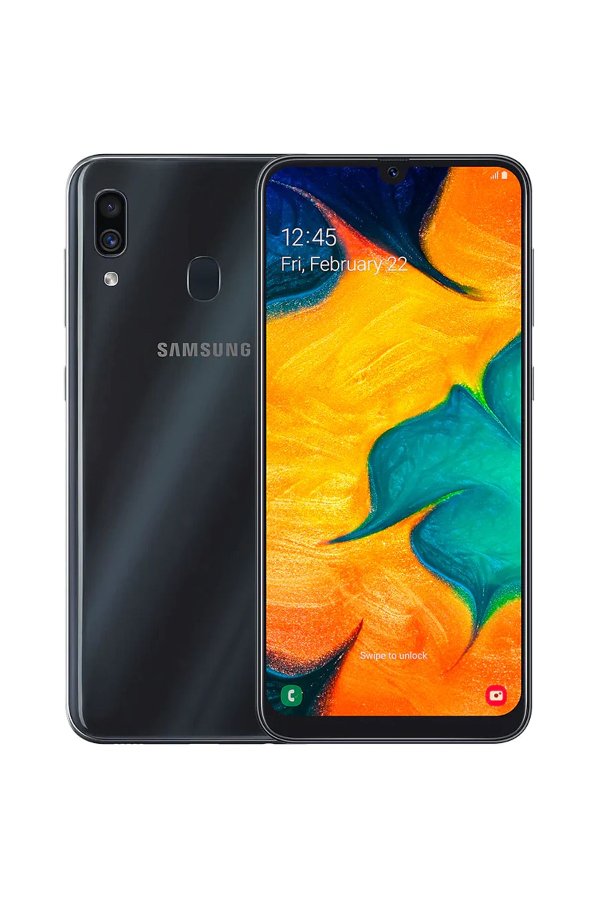 Samsung Yenilenmiş Samsung Galaxy A30 64 GB Siyah Cep Telefonu (12 Ay Garantili) - B Kalite