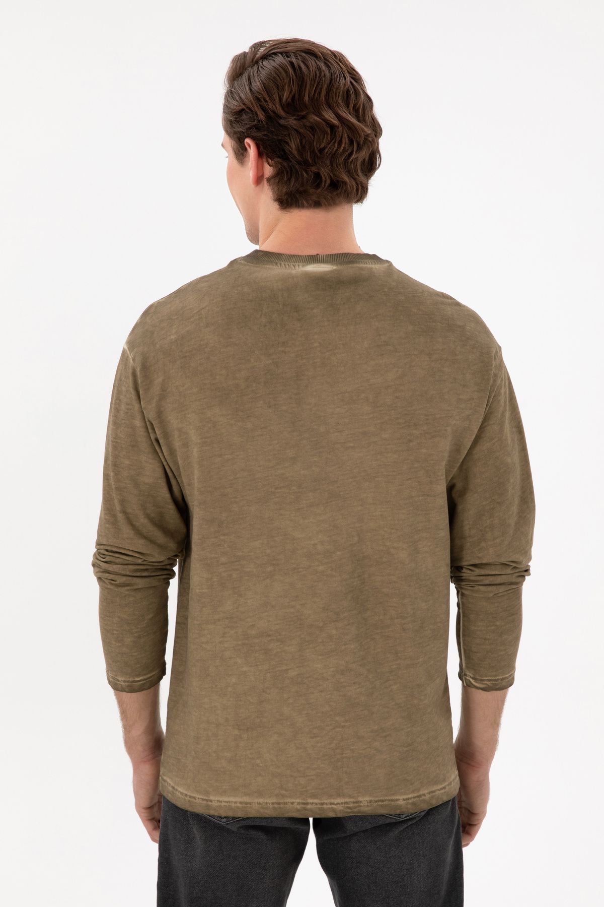 U.S. Polo Assn.-Ανδρικό φούτερ Χακί 50292597-VR027 5