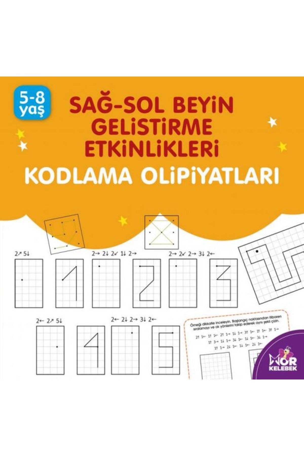 Mor kelebek Sağ-Sol Beyin Geliştirme Etkinlikleri - Kodlama Olimpiyatları