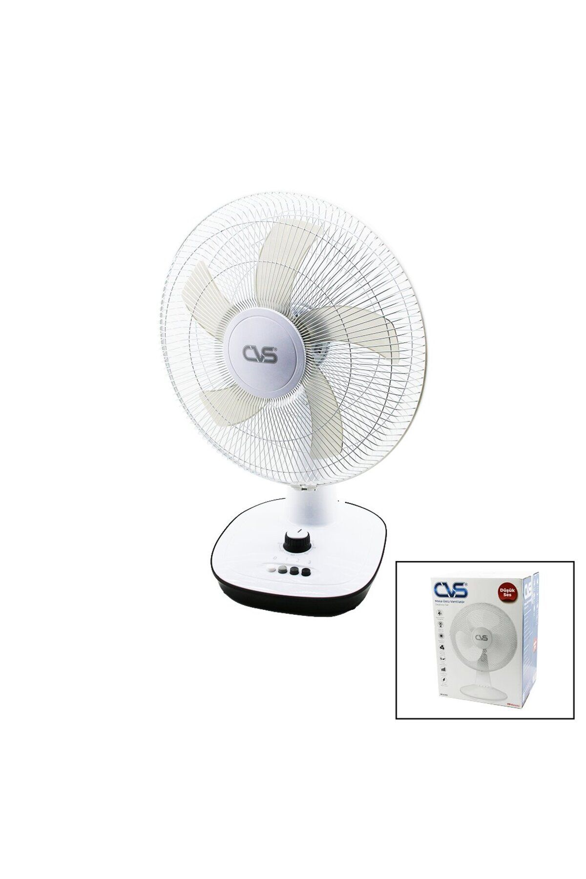 Kapamarka PORTATİF MASA ÜSTÜ VANTİLATÖR 5 KANAT - 180° AYARLI - 3 KADEMELİ HIZ DN-91020 91025