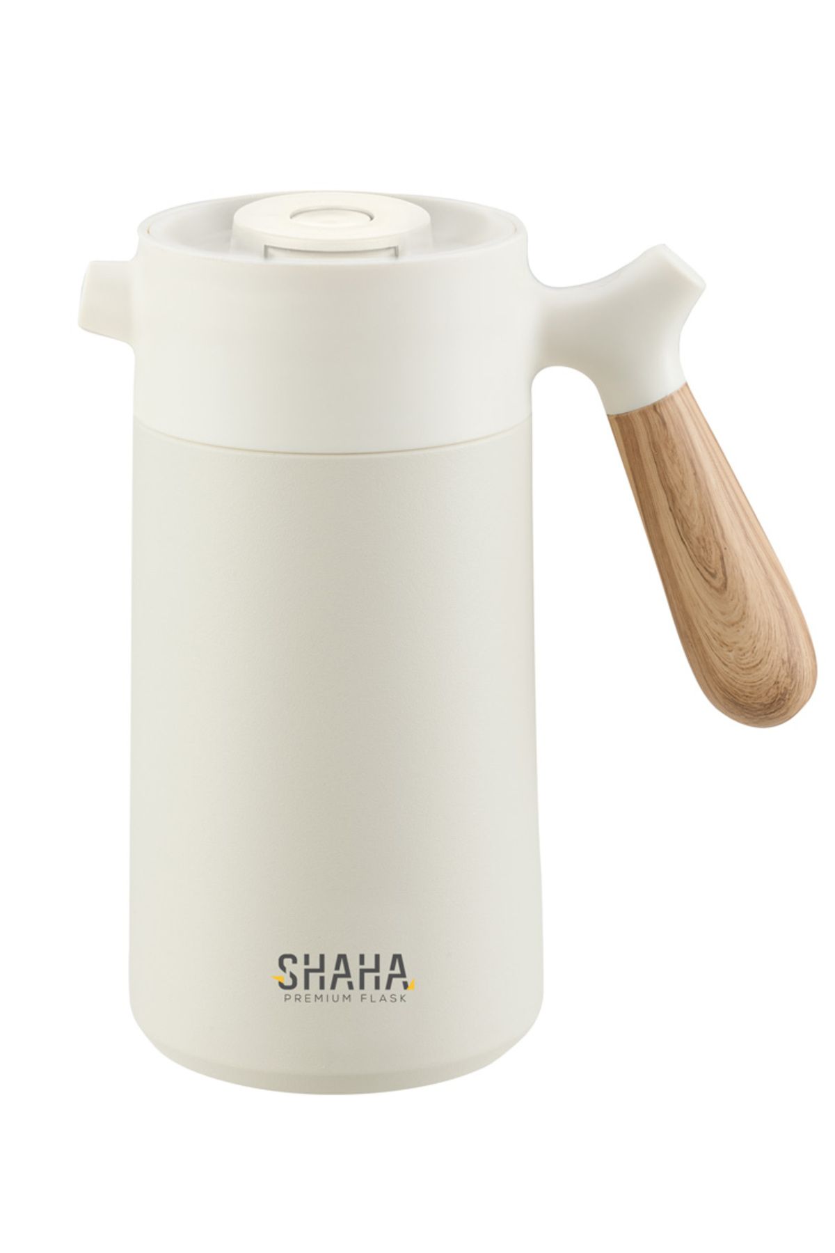 SHAHA-STAINLESS STEEL V.F. WOODEN HANDLE 1.4L BLACK 1