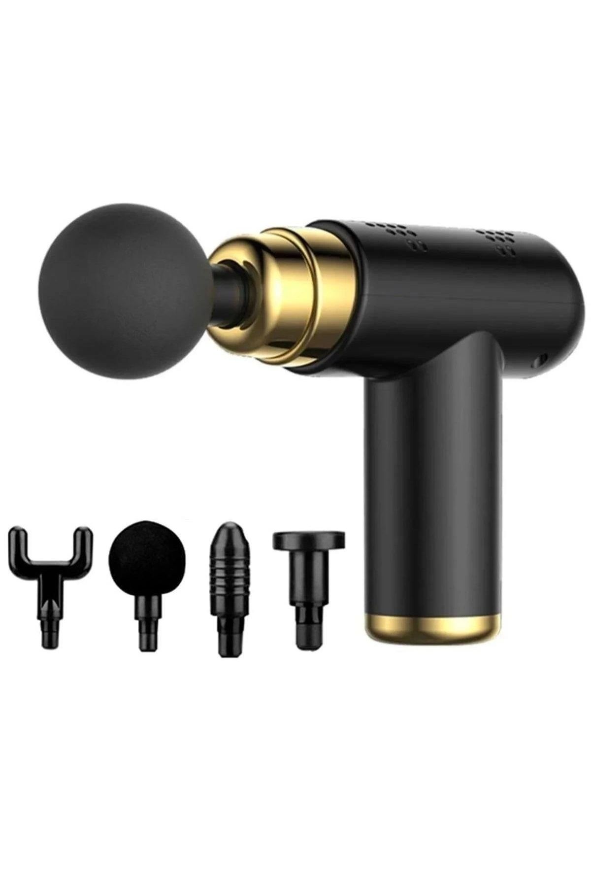 Genel Markalar Byogalo® 4 Başlıklı Usb Şarj Olabilen Masaj Tabancası