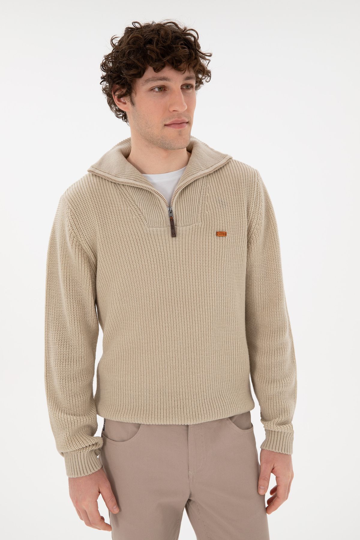 U.S. Polo Assn.-Men's Stone Sweater 50297047 -Vr049 3