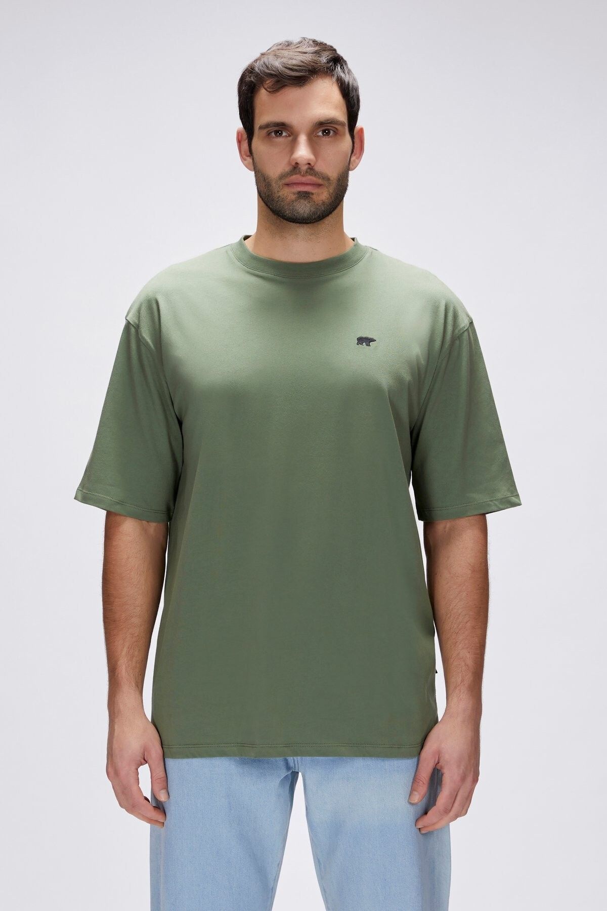 Bad Bear-Damon Green Men's Oversize T-Shirt 4